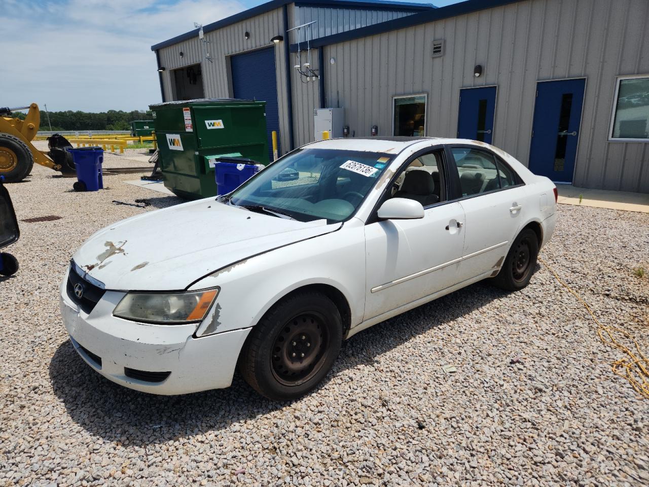 2008 Hyundai Sonata Gls White vin: 5NPET46C98H348304