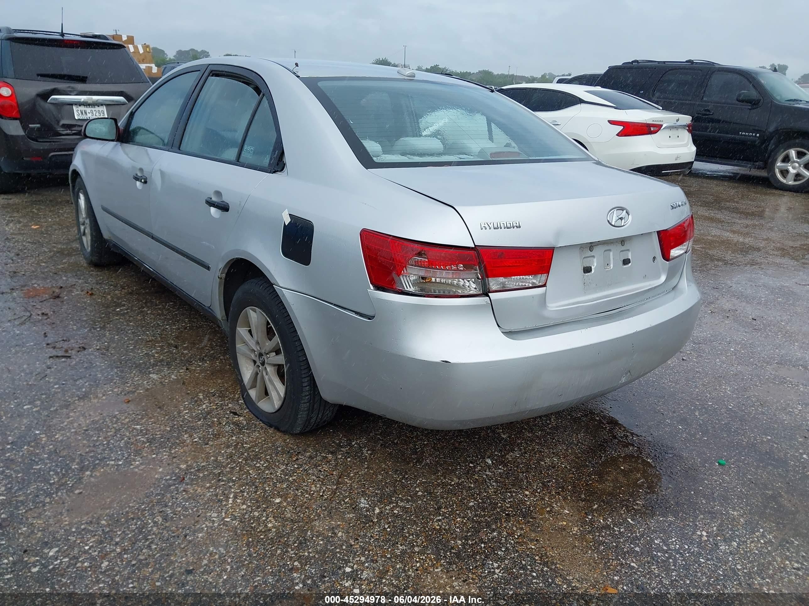 2008 Hyundai Sonata Gls Silver vin: 5NPET46C98H356340