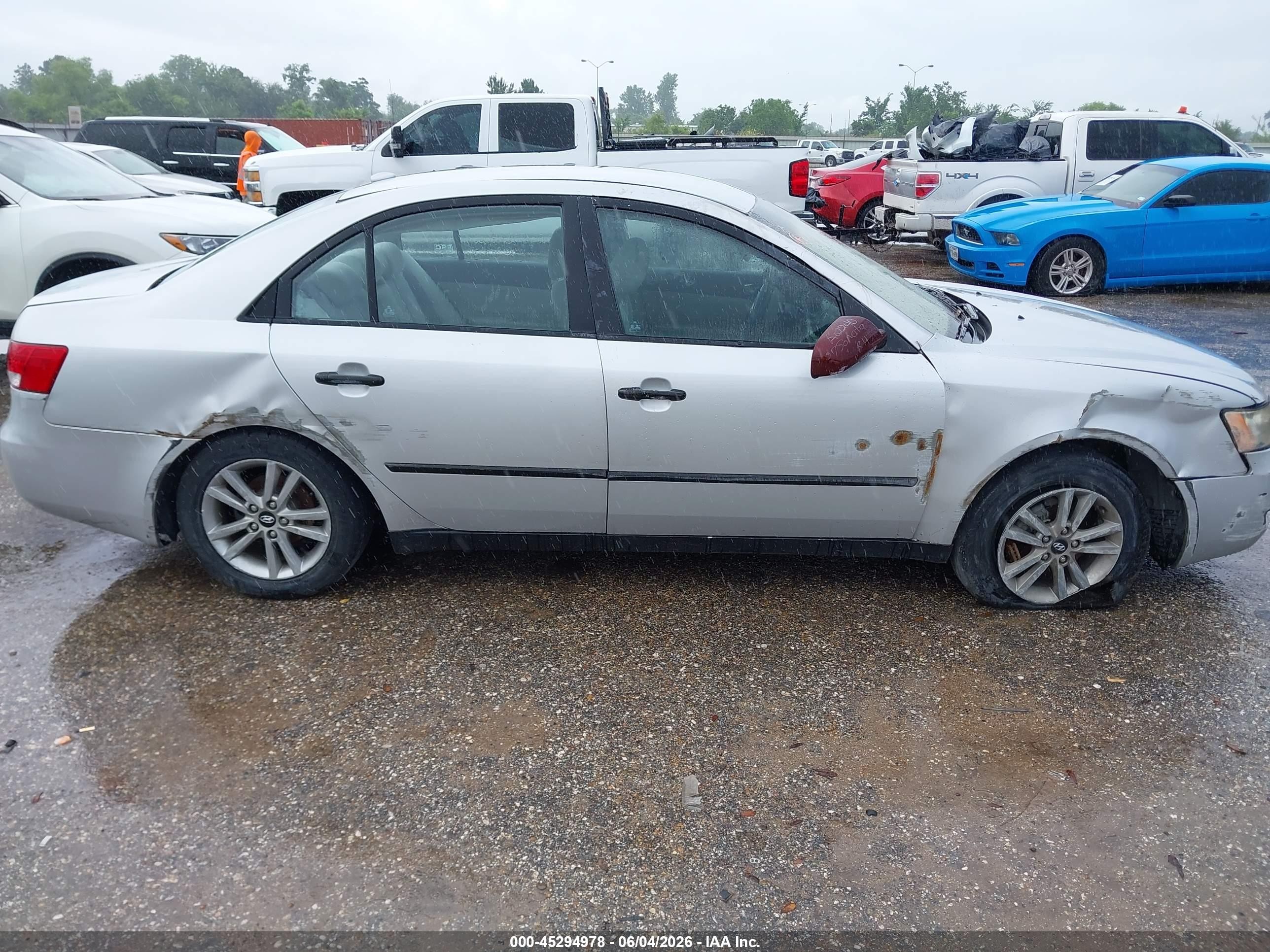 2008 Hyundai Sonata Gls Silver vin: 5NPET46C98H356340