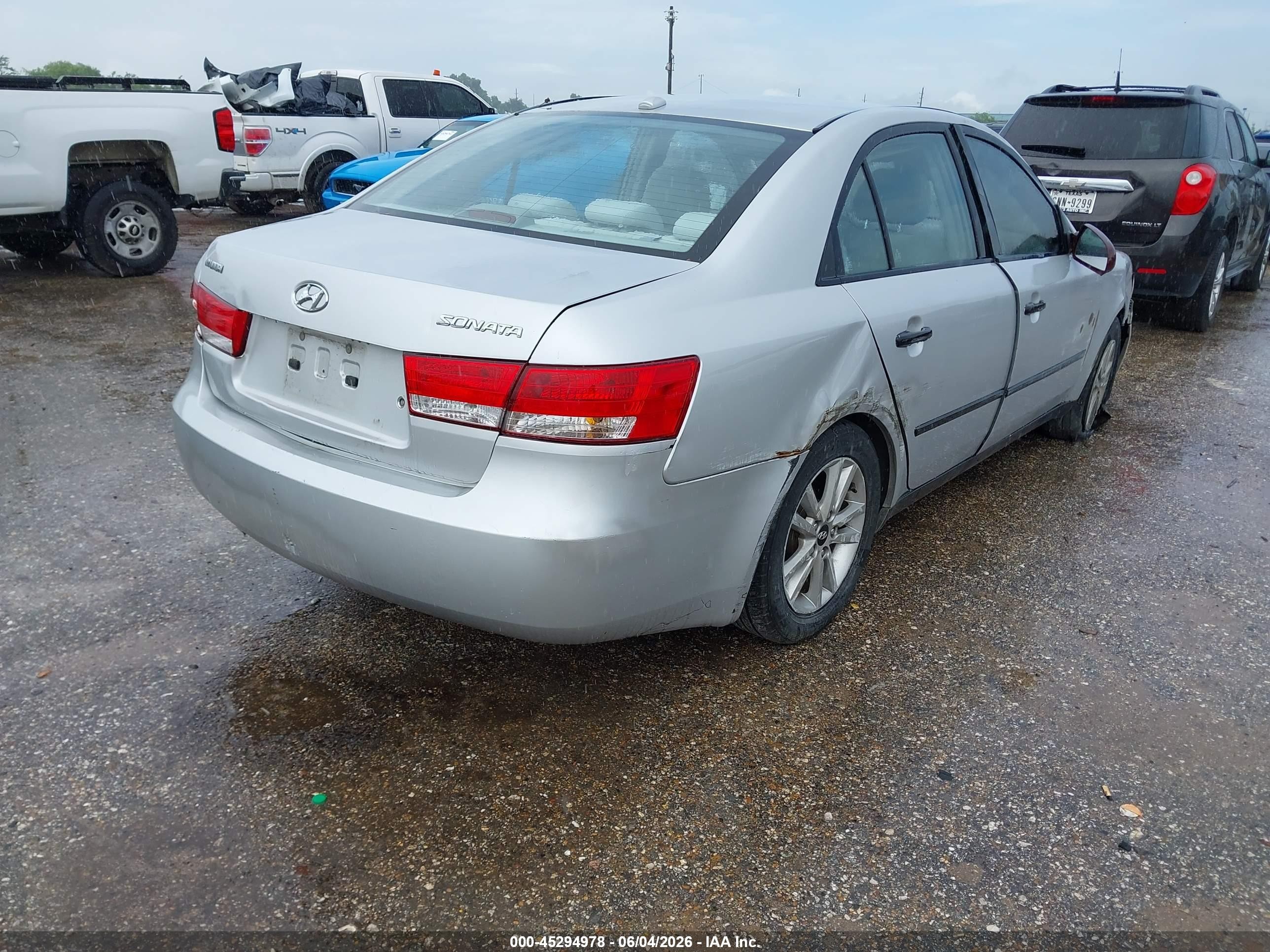2008 Hyundai Sonata Gls Silver vin: 5NPET46C98H356340