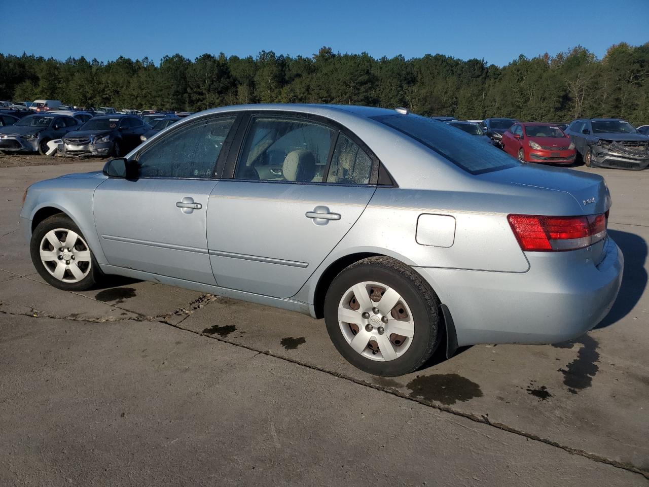 2008 Hyundai Sonata Gls Blue vin: 5NPET46C98H370495