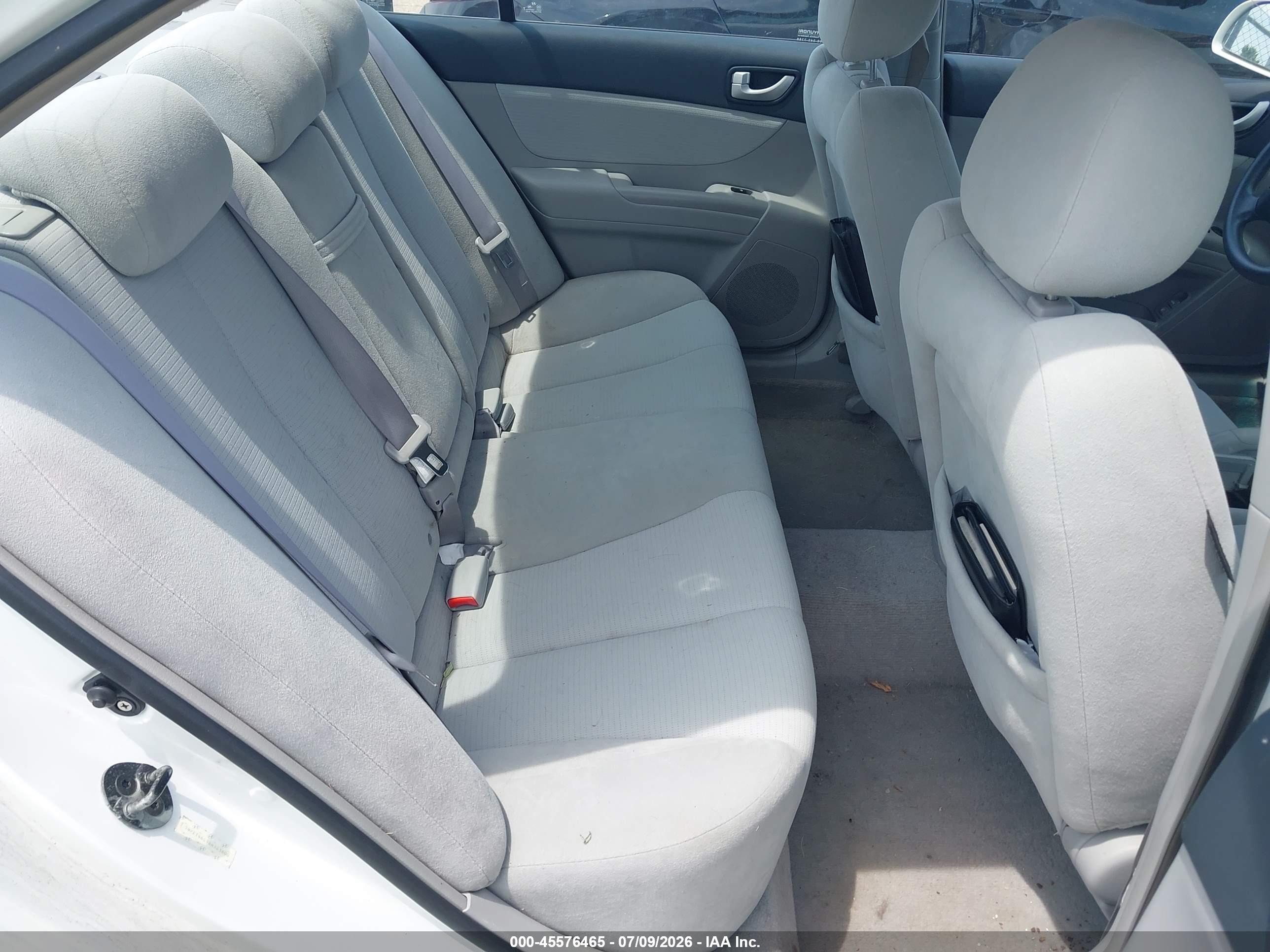 2008 Hyundai Sonata Gls White vin: 5NPET46C98H383800