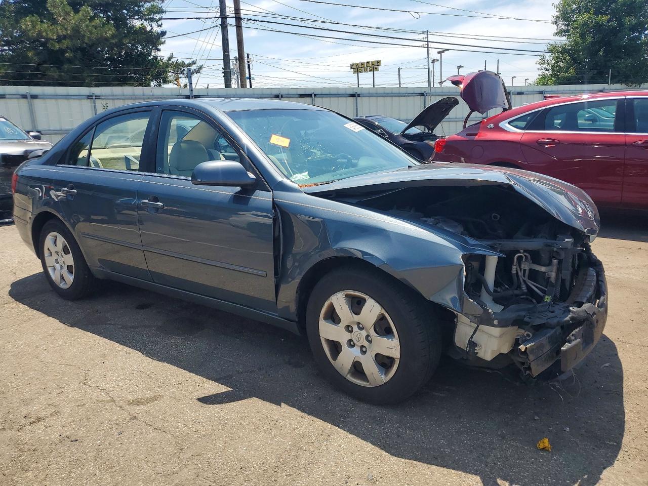 2009 Hyundai Sonata Gls Серый vin: 5NPET46C99H408440
