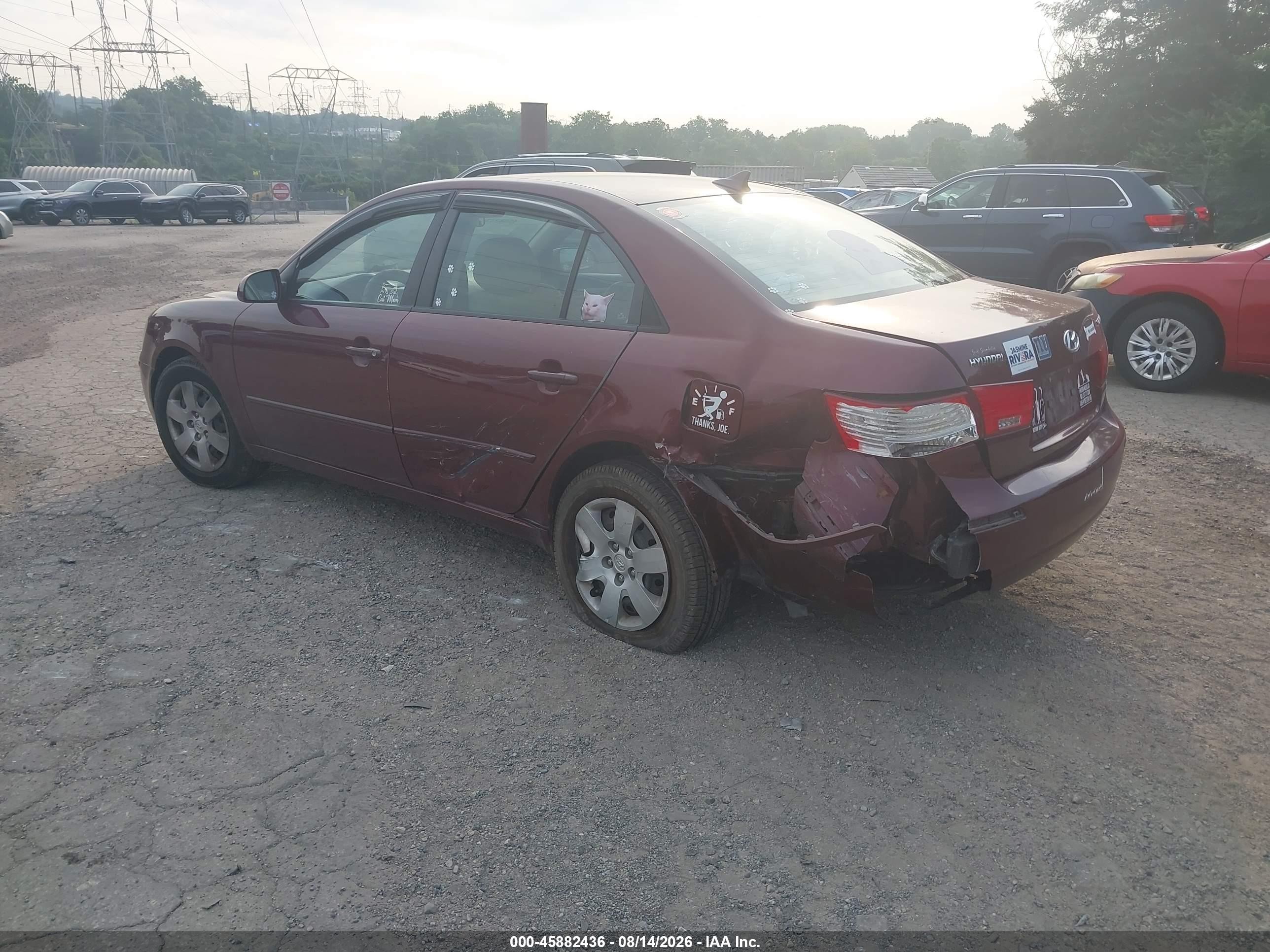 2009 Hyundai Sonata Gls Red vin: 5NPET46C99H411032