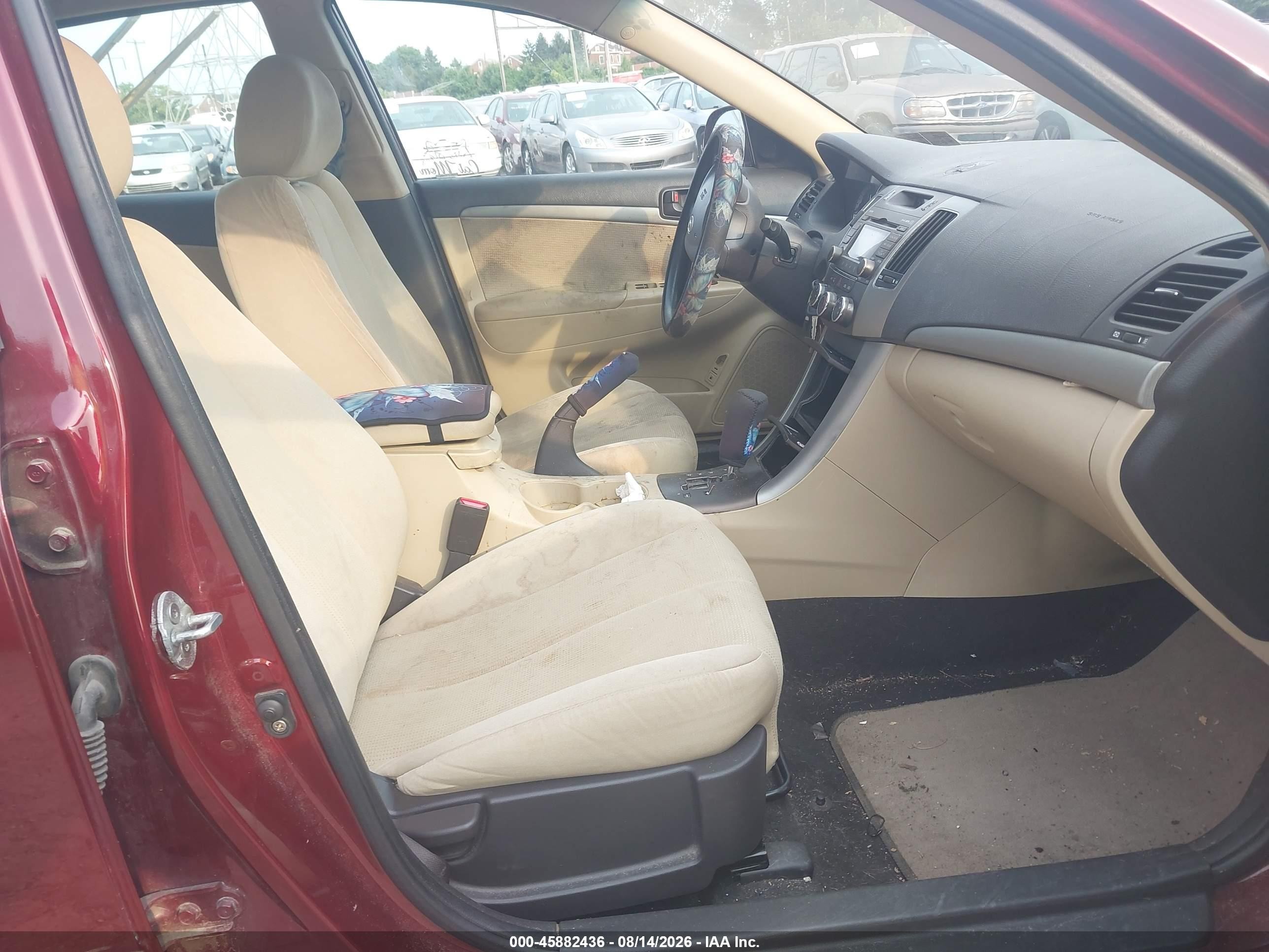 2009 Hyundai Sonata Gls Red vin: 5NPET46C99H411032