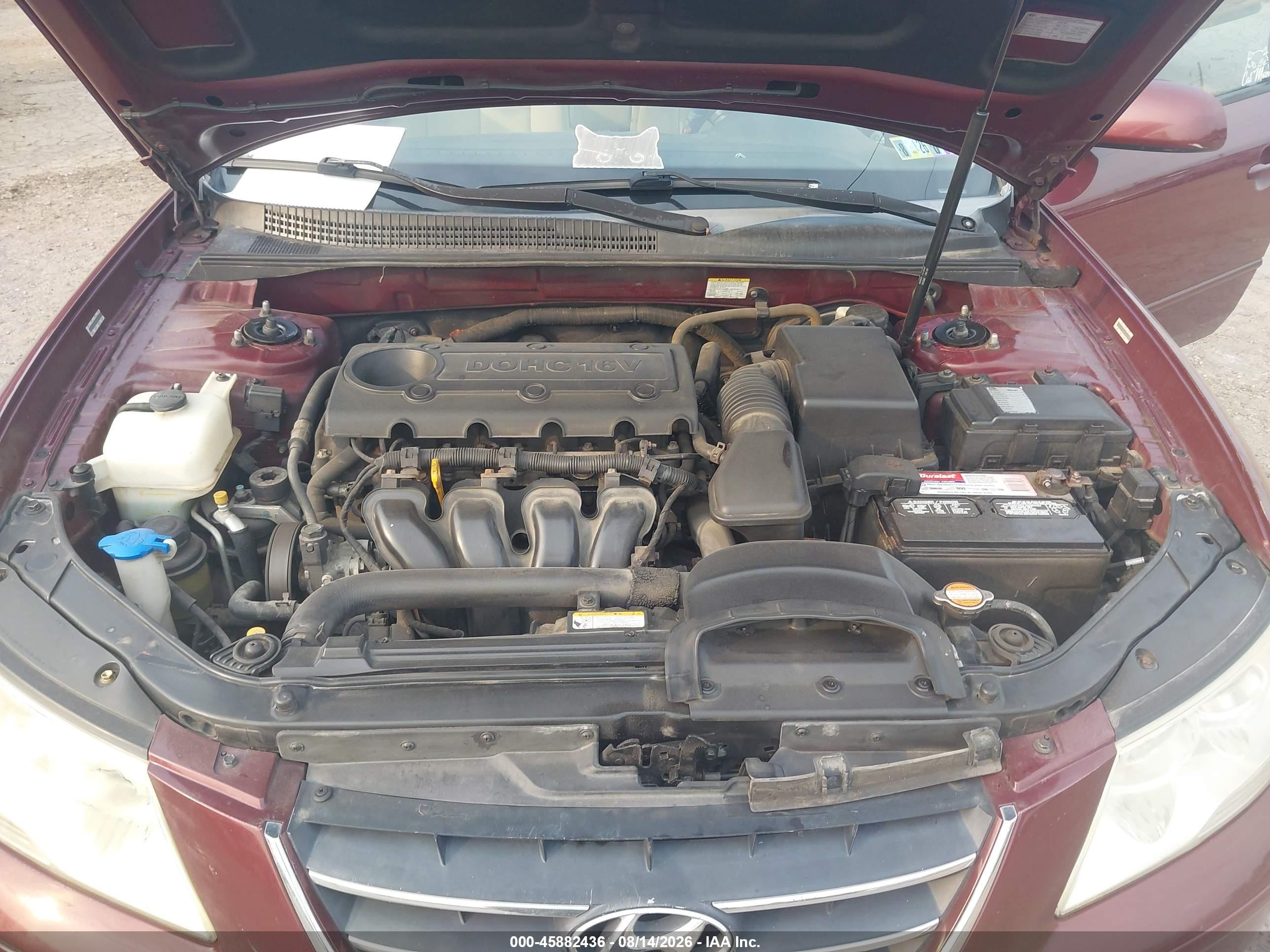 2009 Hyundai Sonata Gls Red vin: 5NPET46C99H411032