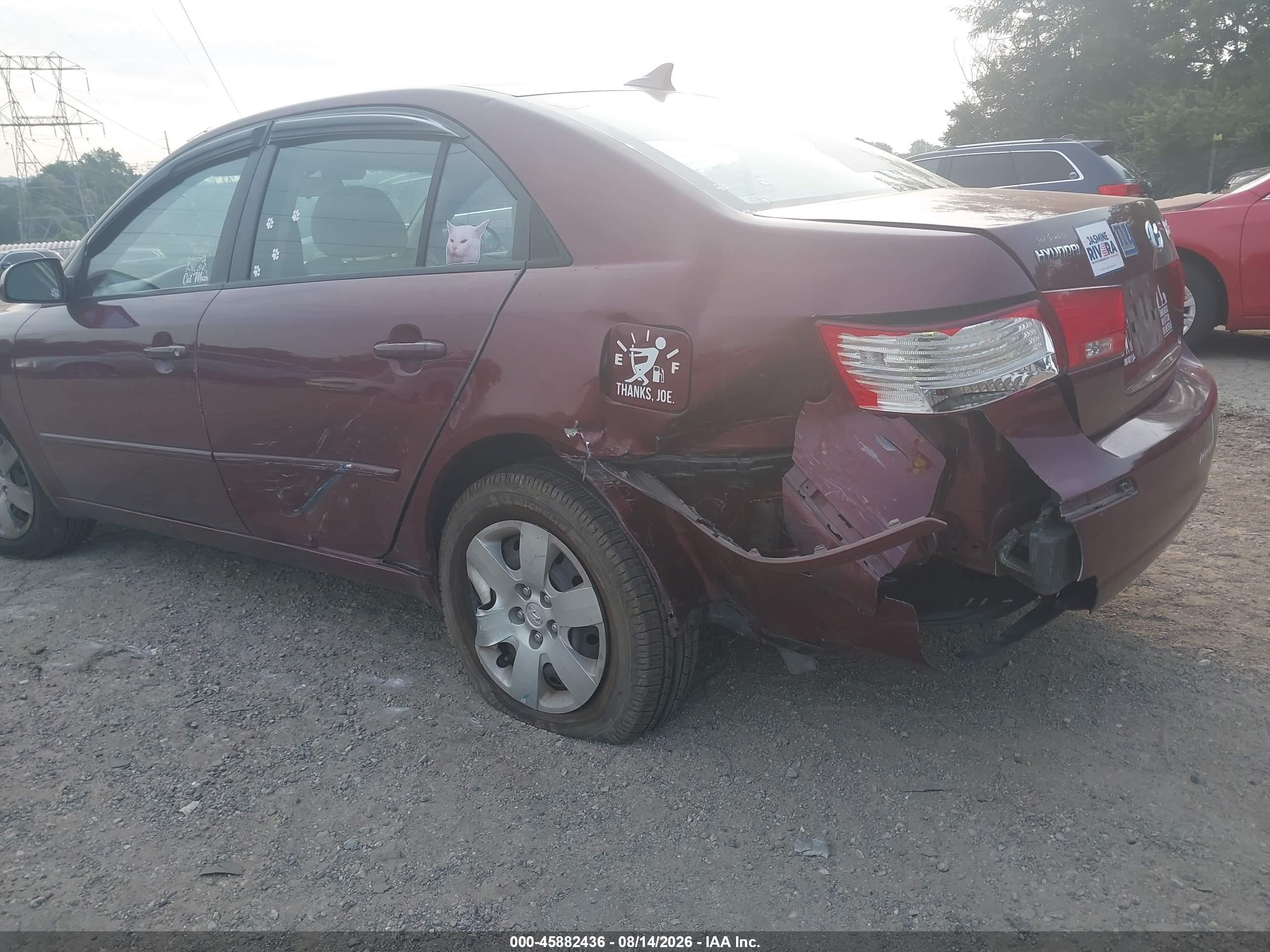 2009 Hyundai Sonata Gls Red vin: 5NPET46C99H411032