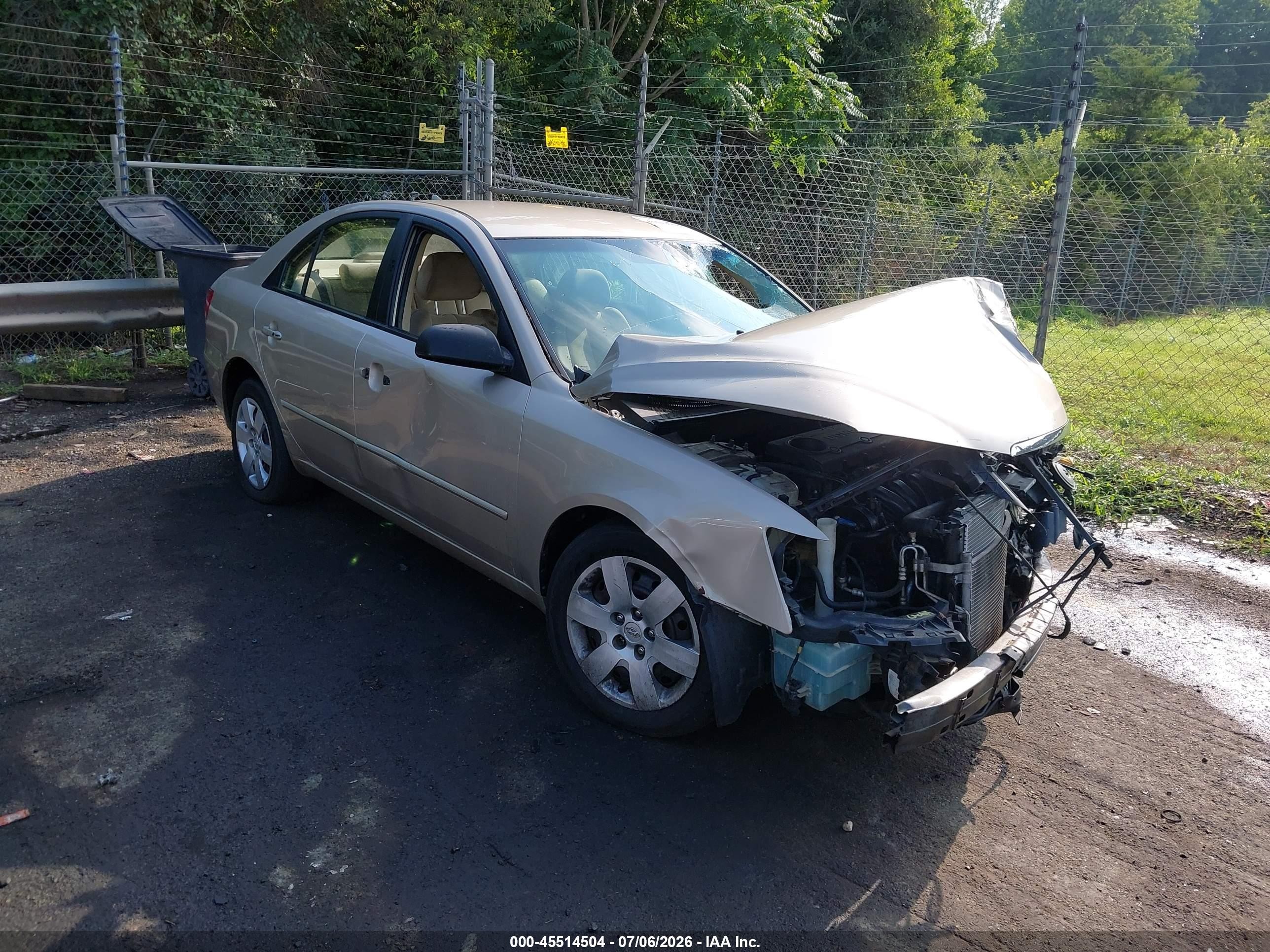 2009 Hyundai Sonata Gls Gold vin: 5NPET46C99H440482