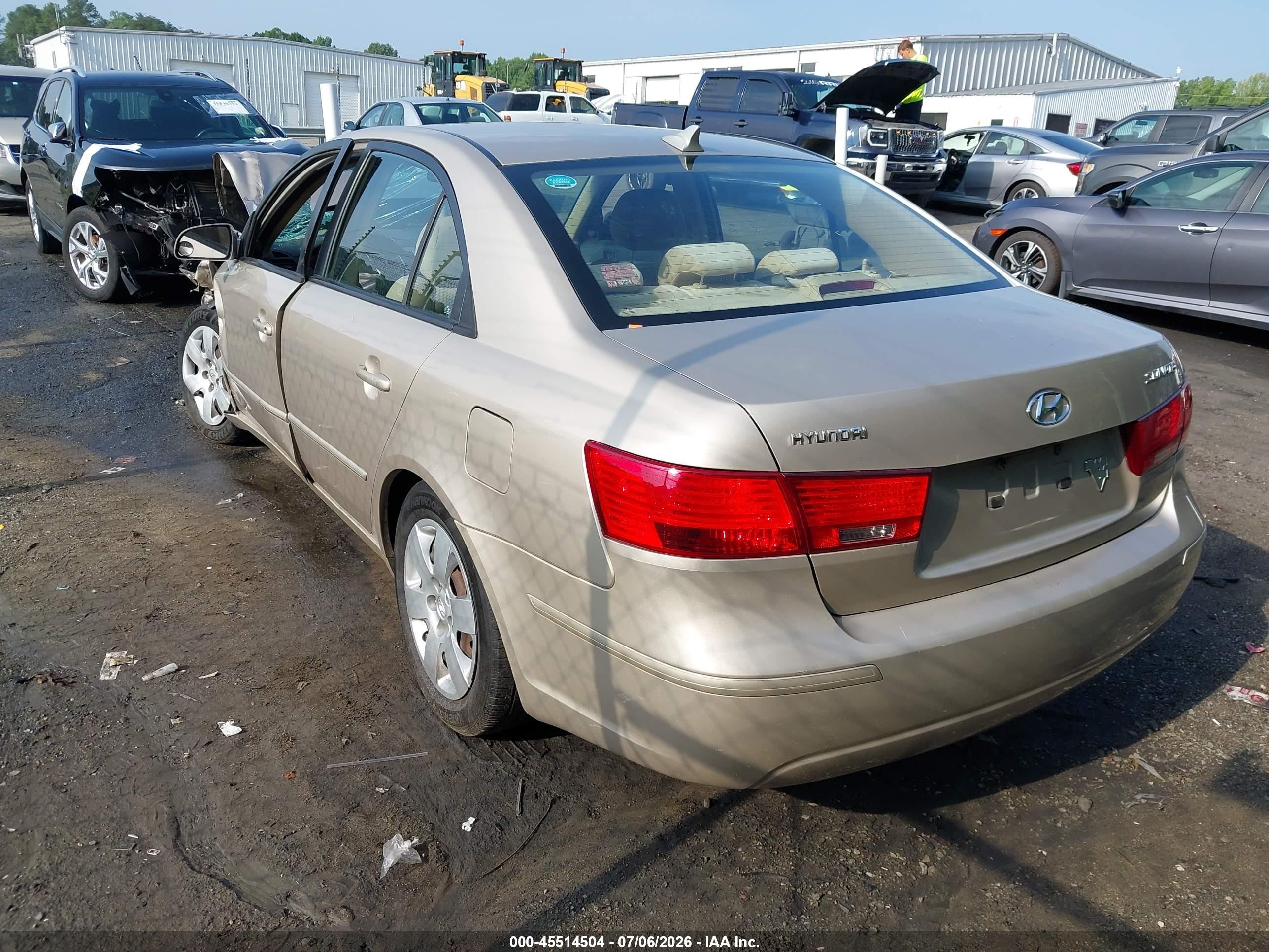 2009 Hyundai Sonata Gls Gold vin: 5NPET46C99H440482