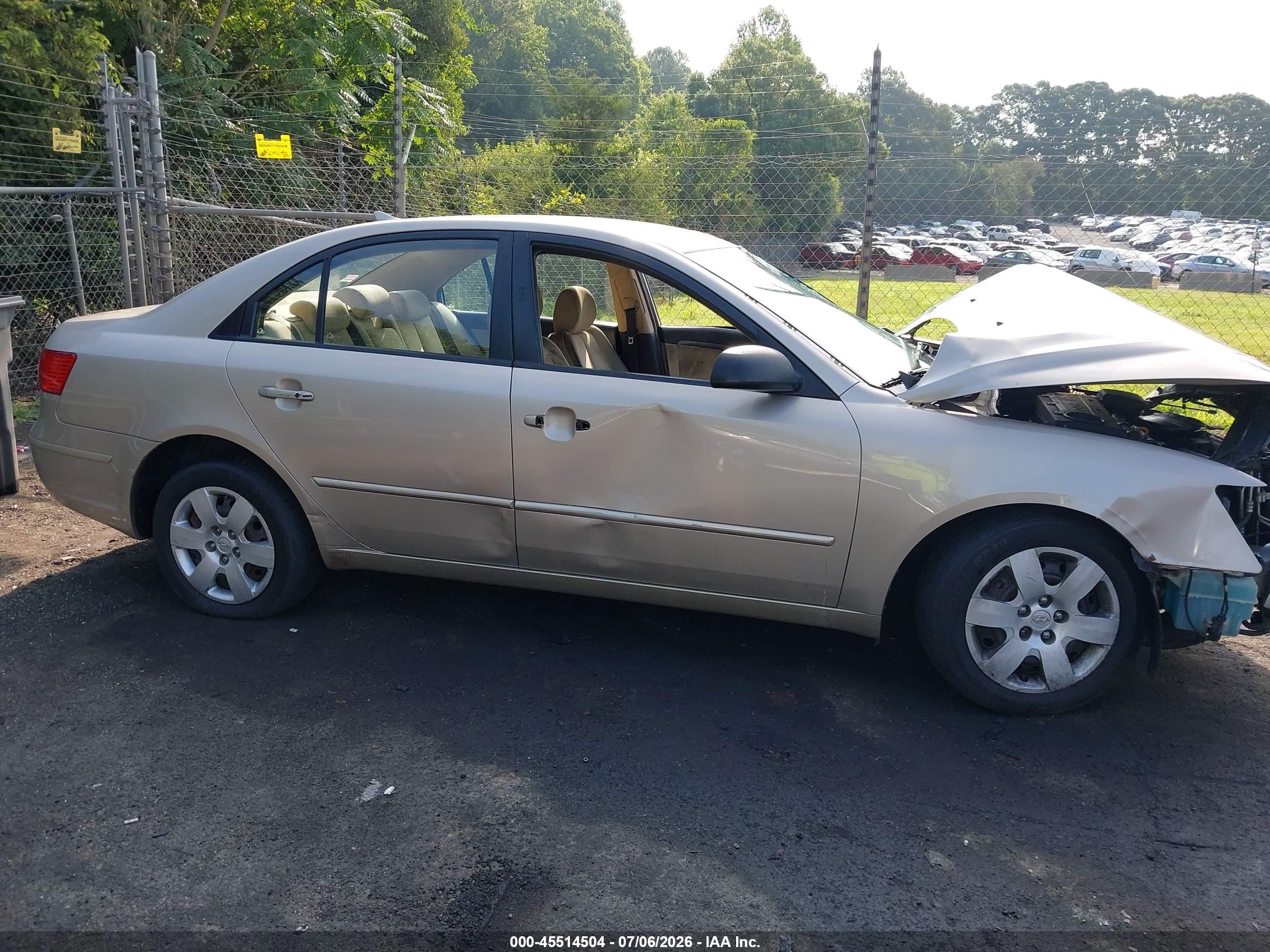 2009 Hyundai Sonata Gls Gold vin: 5NPET46C99H440482