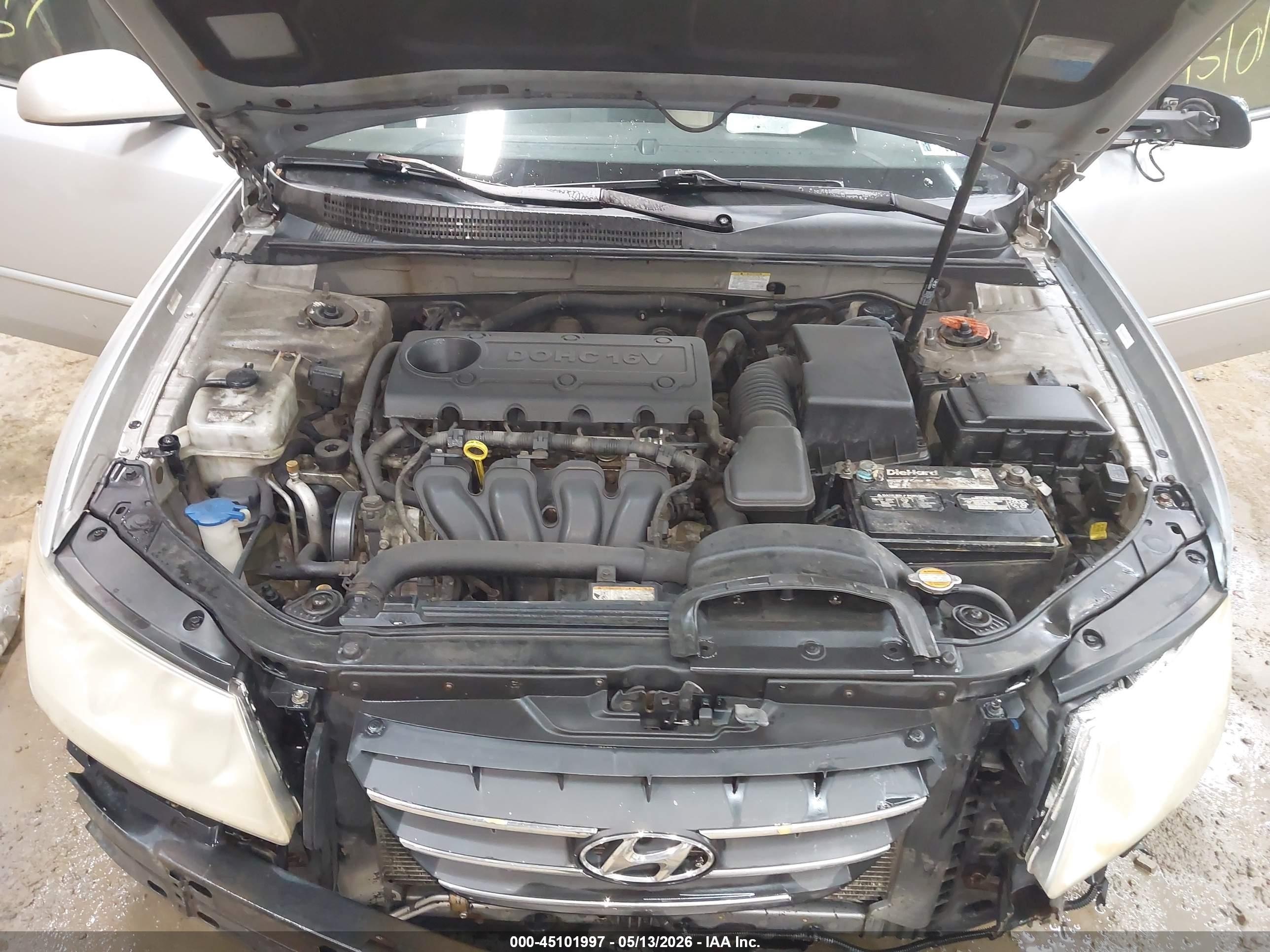 2009 Hyundai Sonata Gls Silver vin: 5NPET46C99H460702