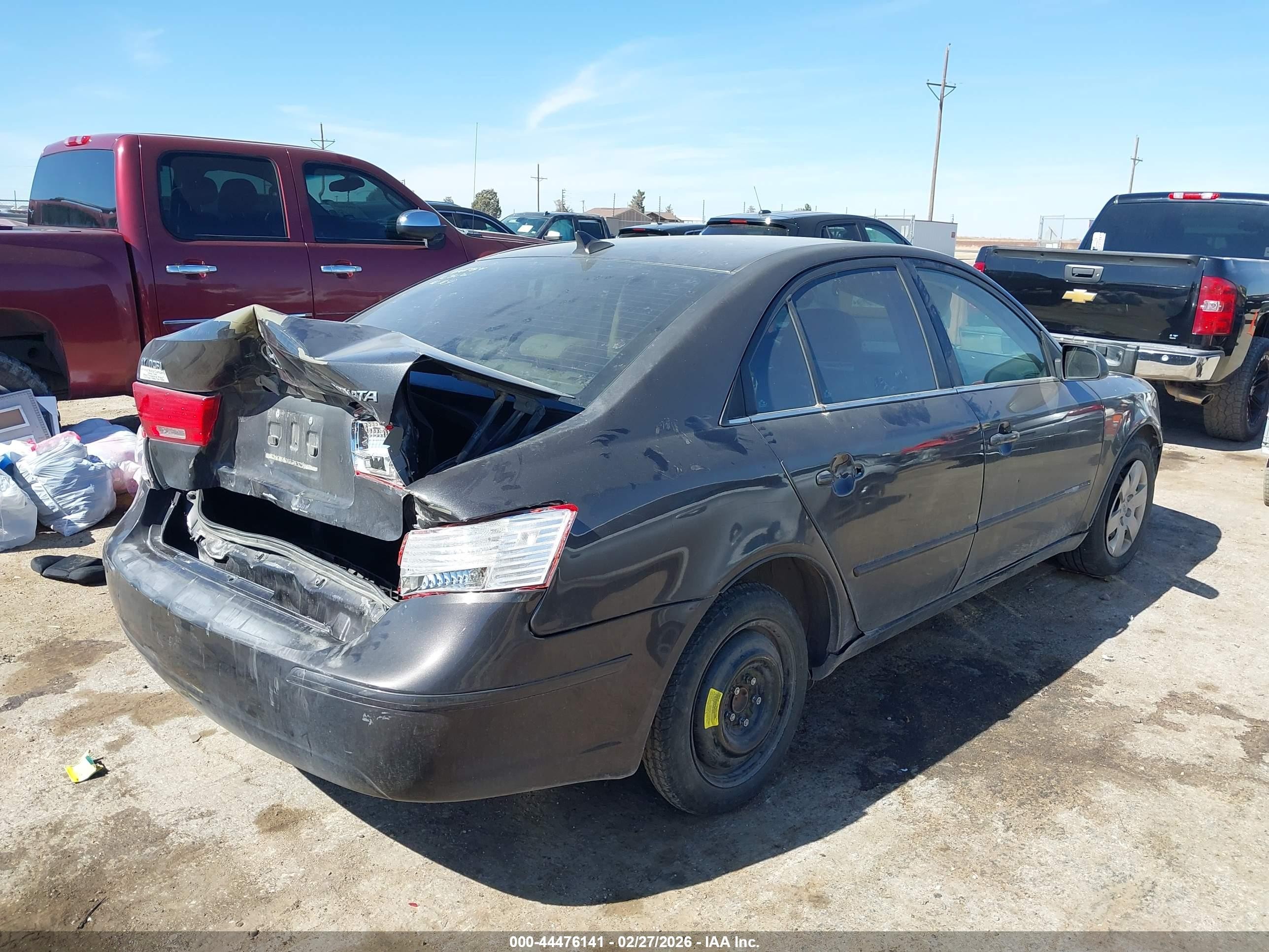 2009 Hyundai Sonata Gls Gray vin: 5NPET46C99H465866