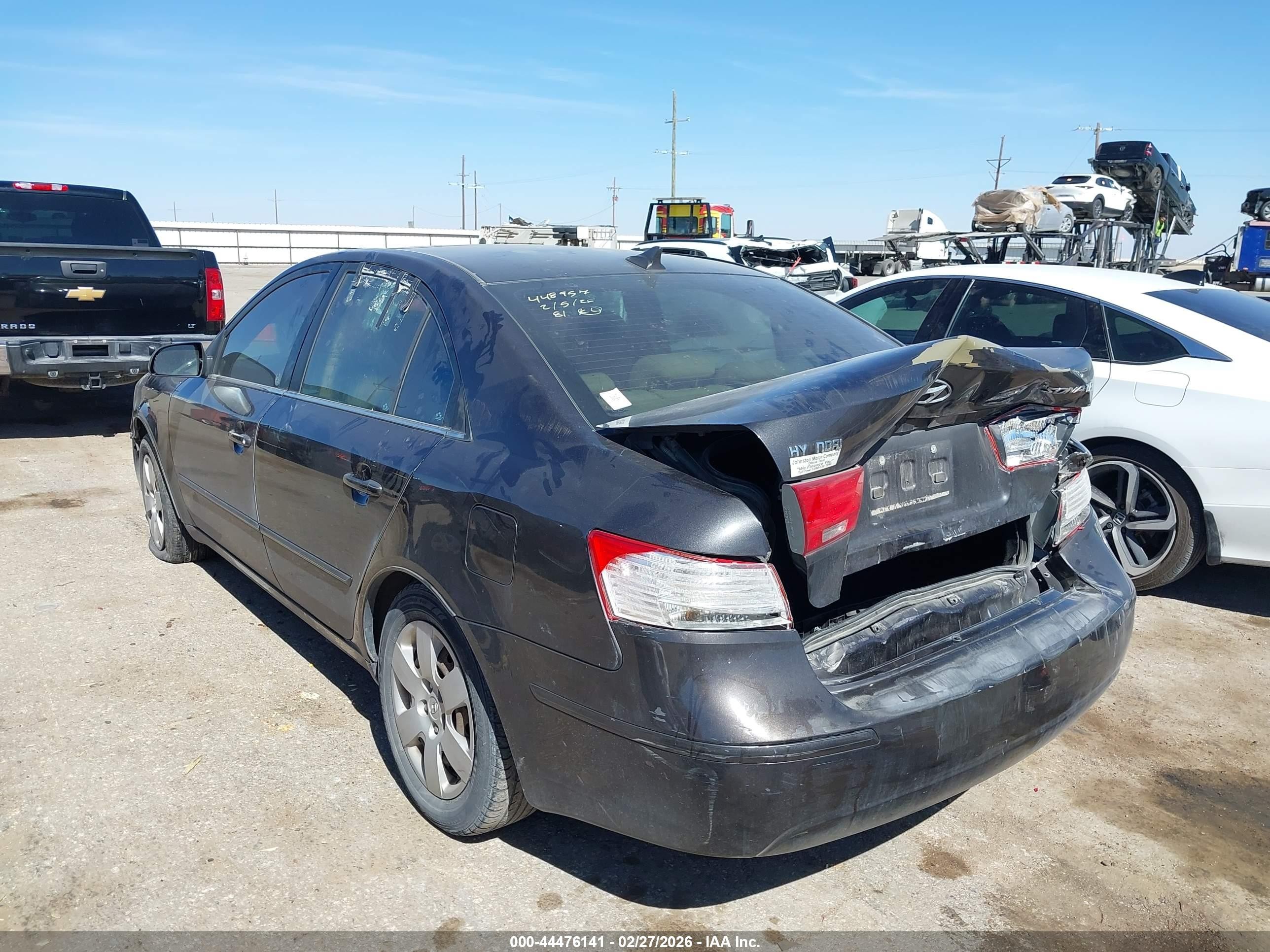2009 Hyundai Sonata Gls Gray vin: 5NPET46C99H465866