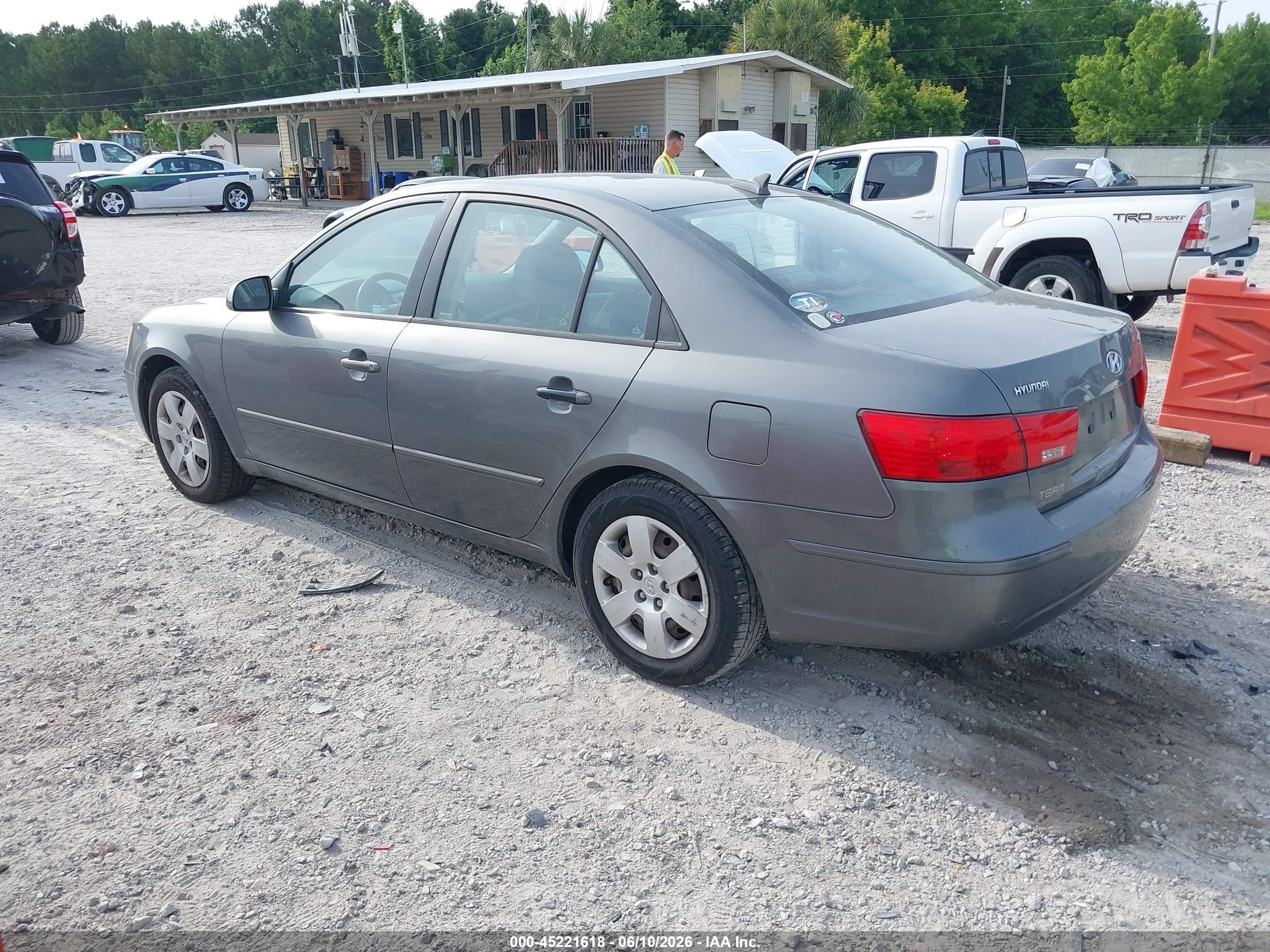 2009 Hyundai Sonata Gls Серый vin: 5NPET46C99H467102