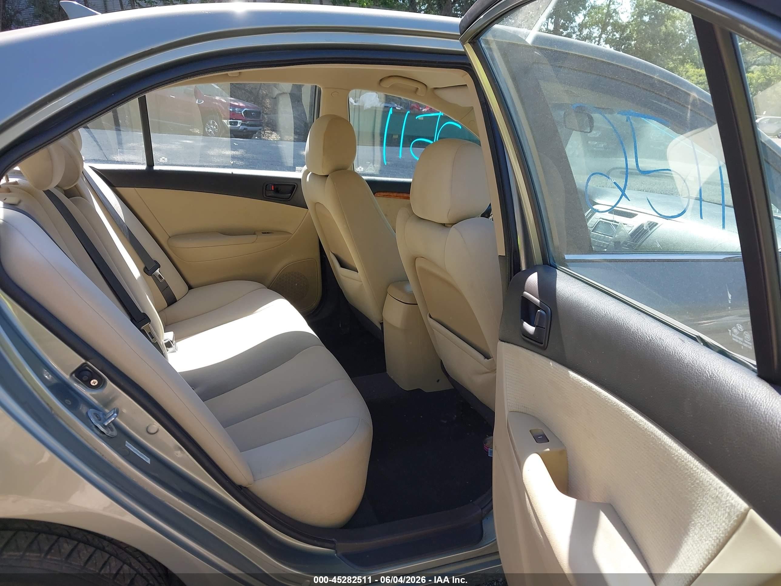 2009 Hyundai Sonata Gls Золотой vin: 5NPET46C99H480240