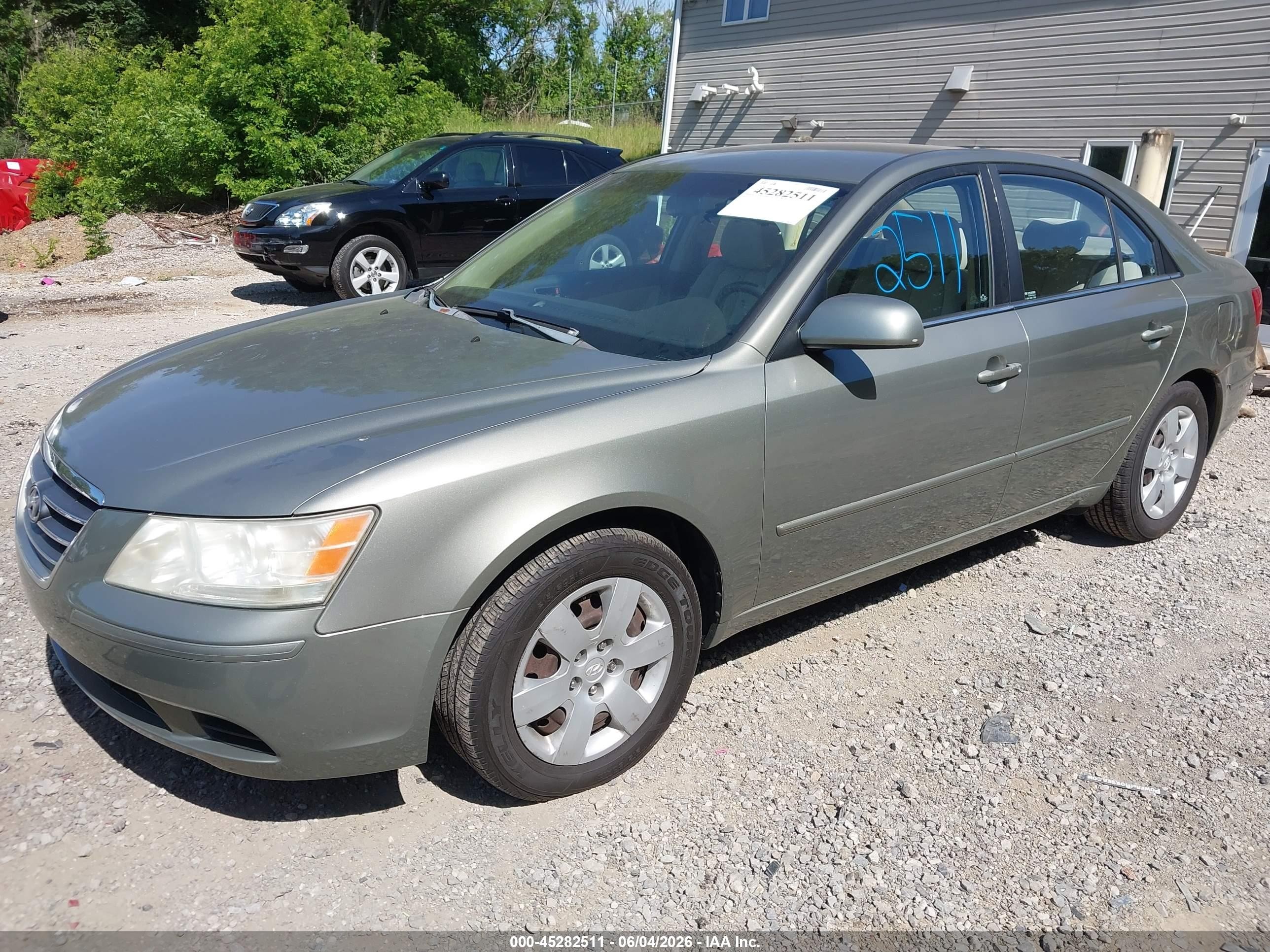 2009 Hyundai Sonata Gls Золотой vin: 5NPET46C99H480240