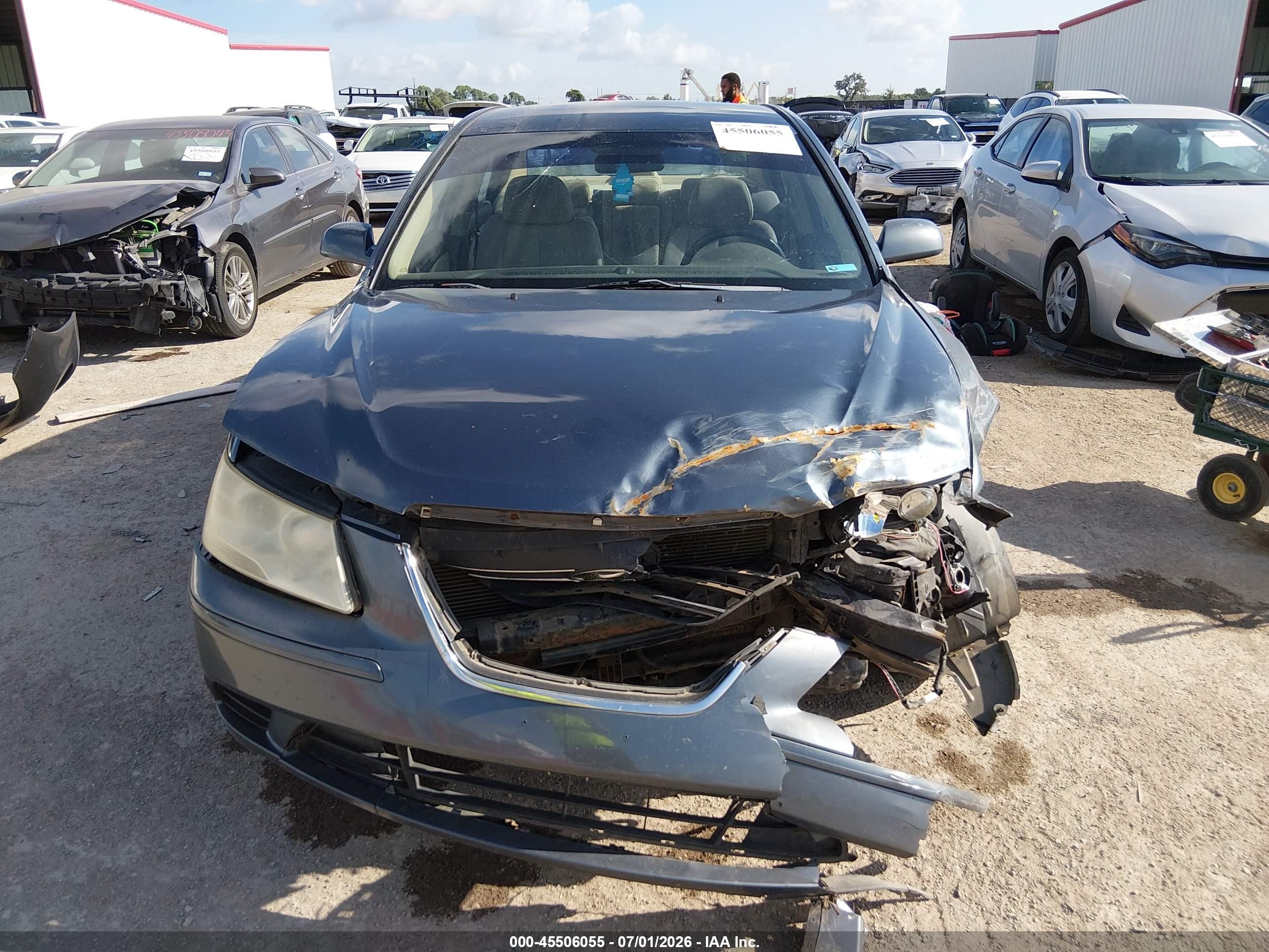 2009 Hyundai Sonata Gls Blue vin: 5NPET46C99H489892