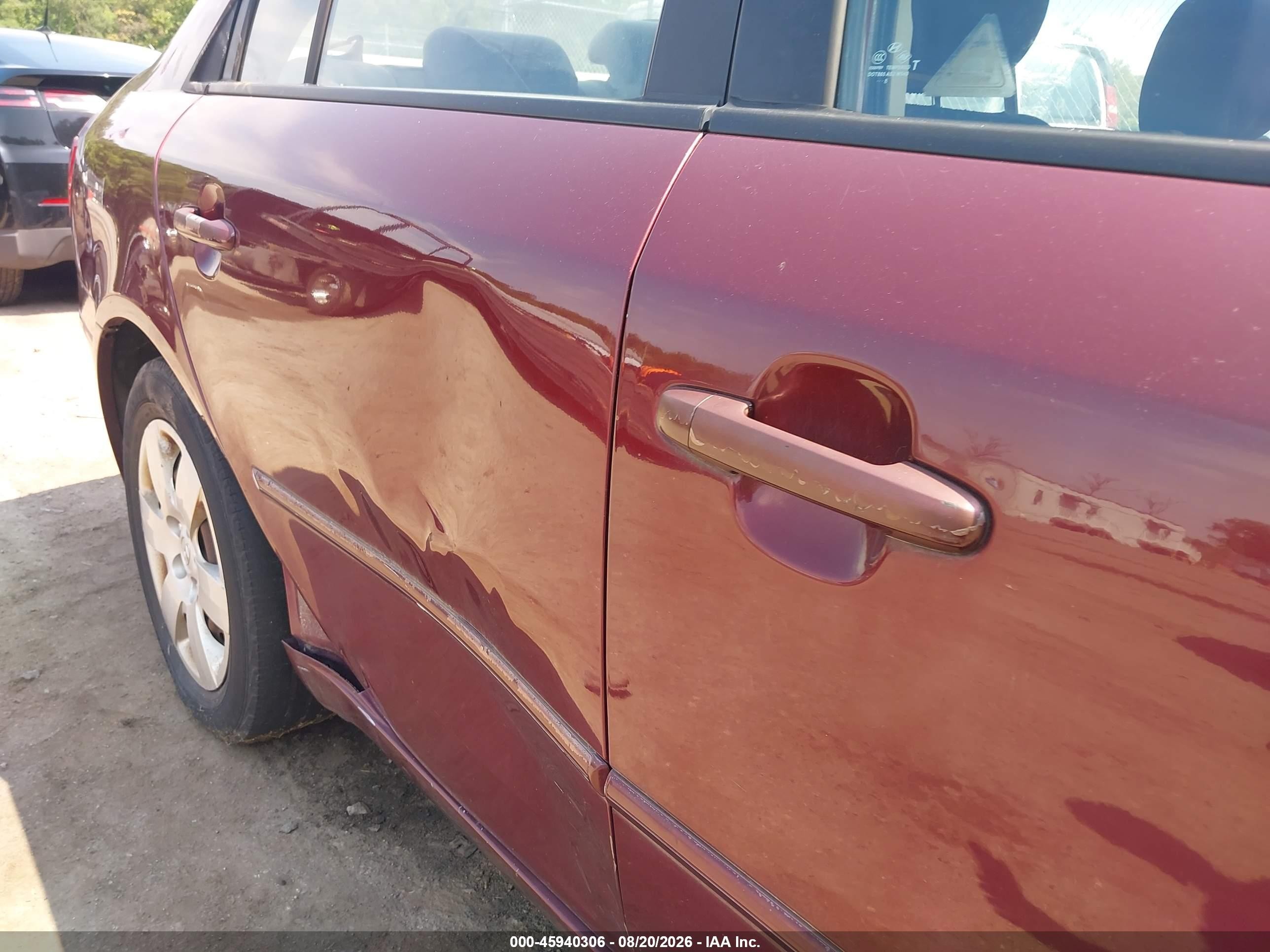 2009 Hyundai Sonata Gls Burgundy vin: 5NPET46C99H490234