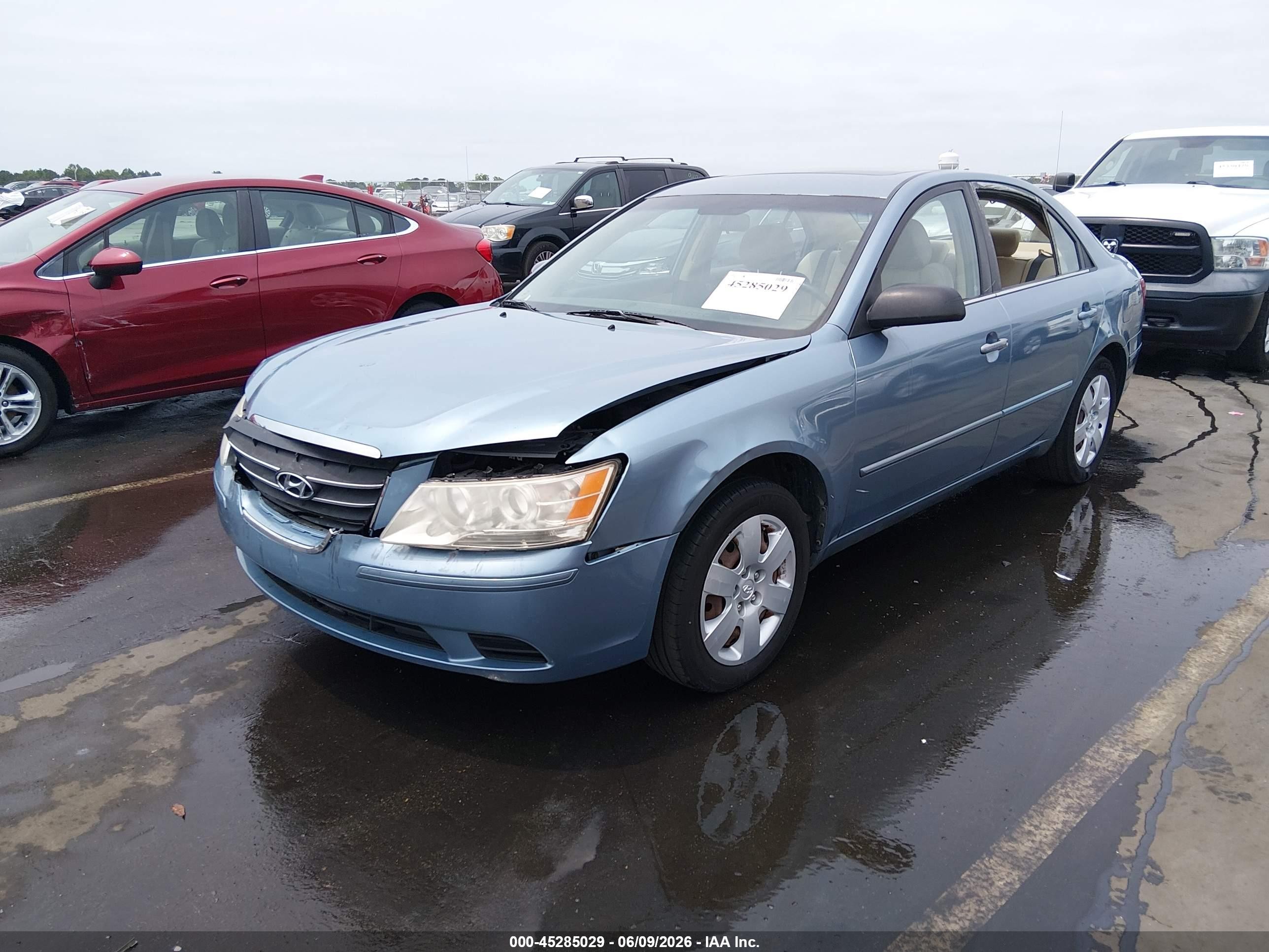 2009 Hyundai Sonata Gls Light Blue vin: 5NPET46C99H495286