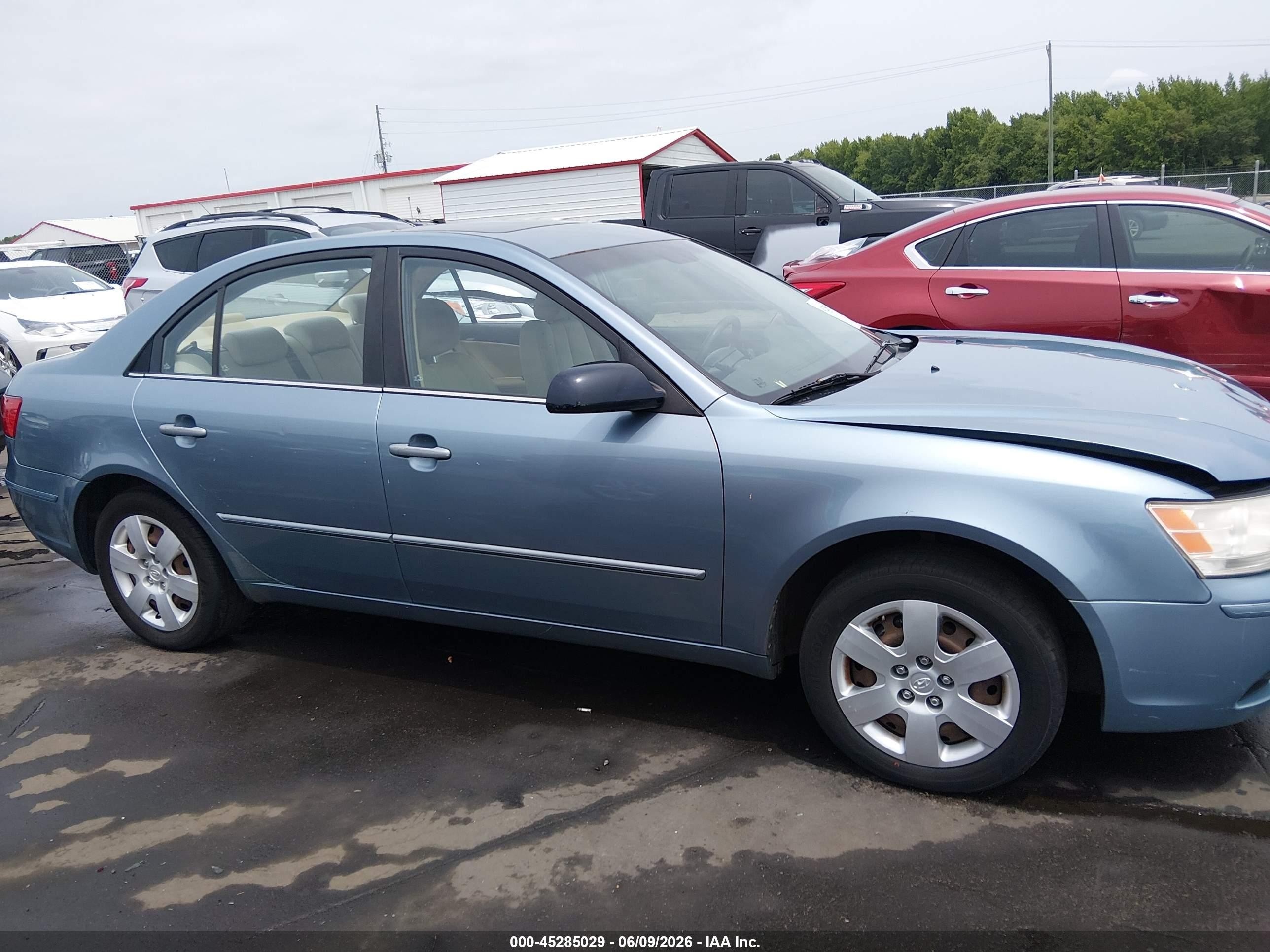 2009 Hyundai Sonata Gls Light Blue vin: 5NPET46C99H495286