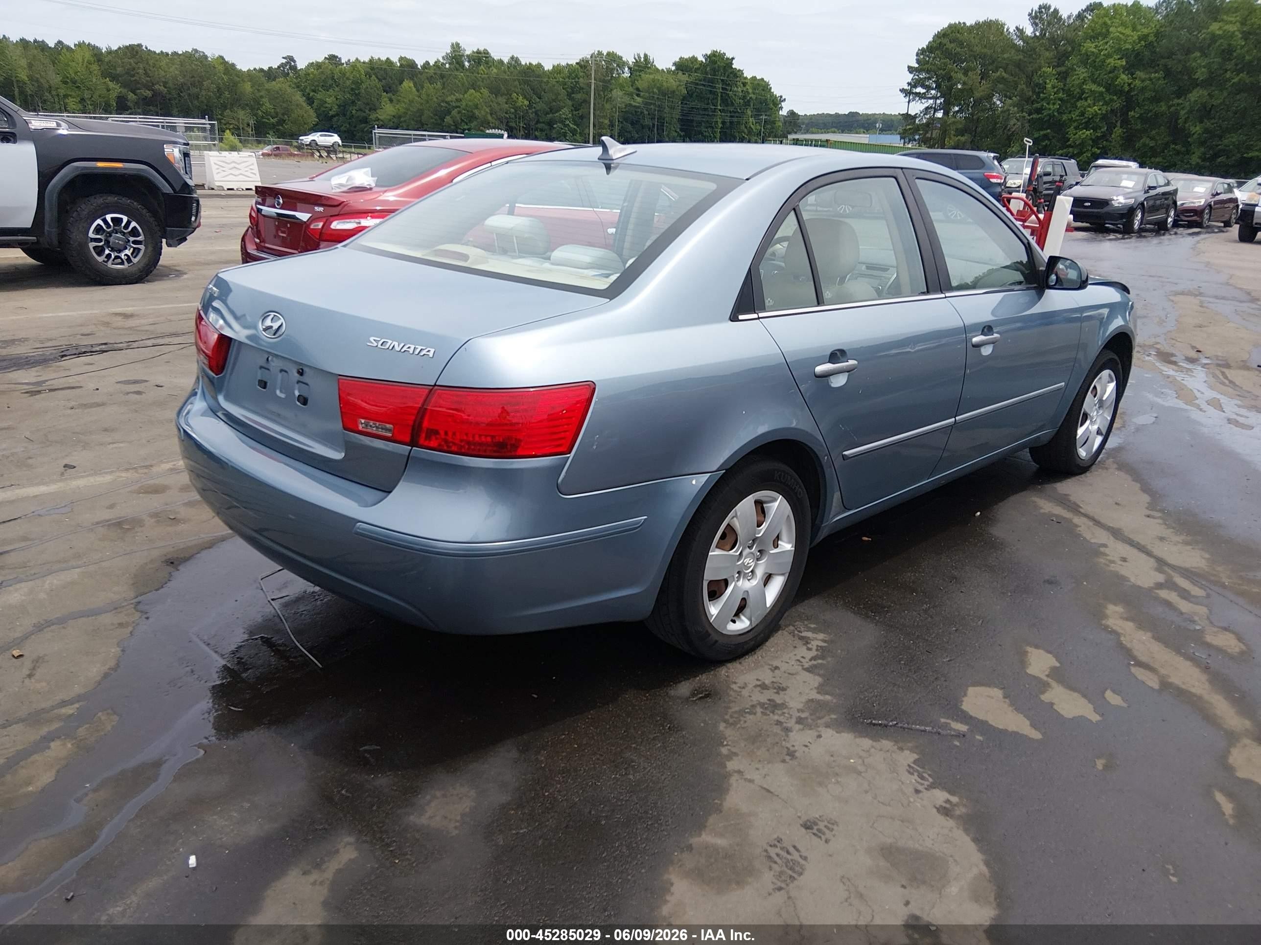2009 Hyundai Sonata Gls Light Blue vin: 5NPET46C99H495286
