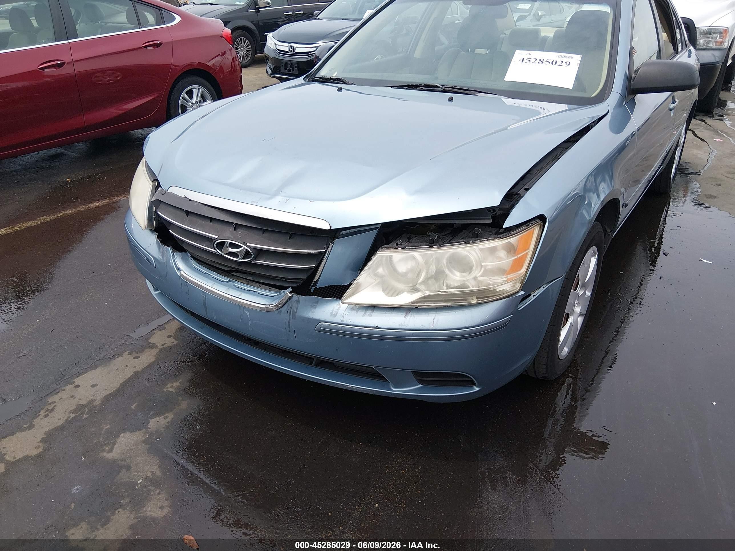 2009 Hyundai Sonata Gls Light Blue vin: 5NPET46C99H495286