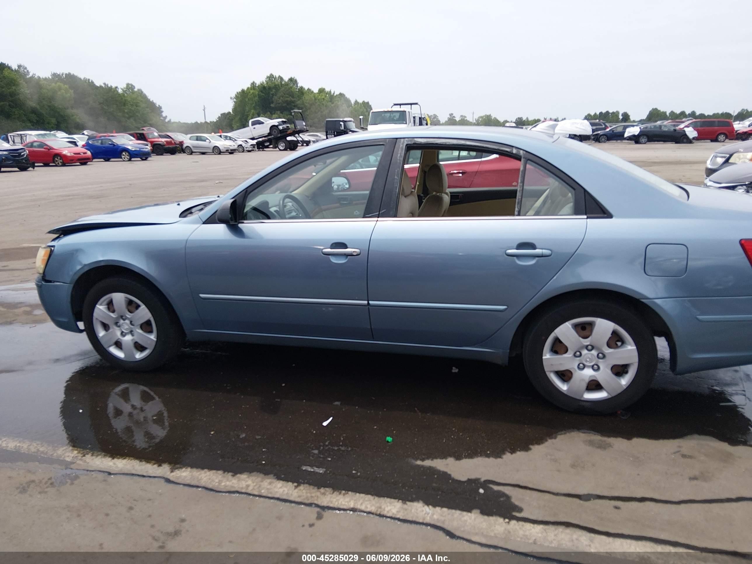2009 Hyundai Sonata Gls Light Blue vin: 5NPET46C99H495286