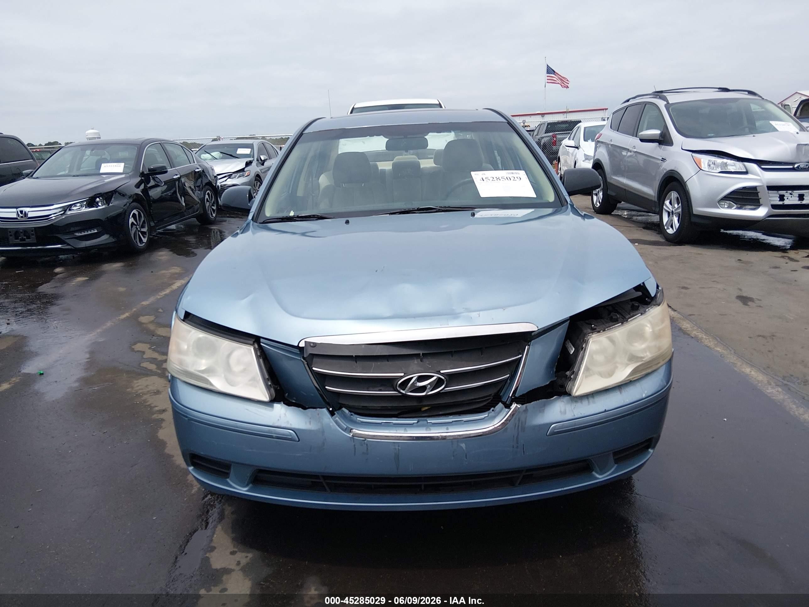 2009 Hyundai Sonata Gls Light Blue vin: 5NPET46C99H495286