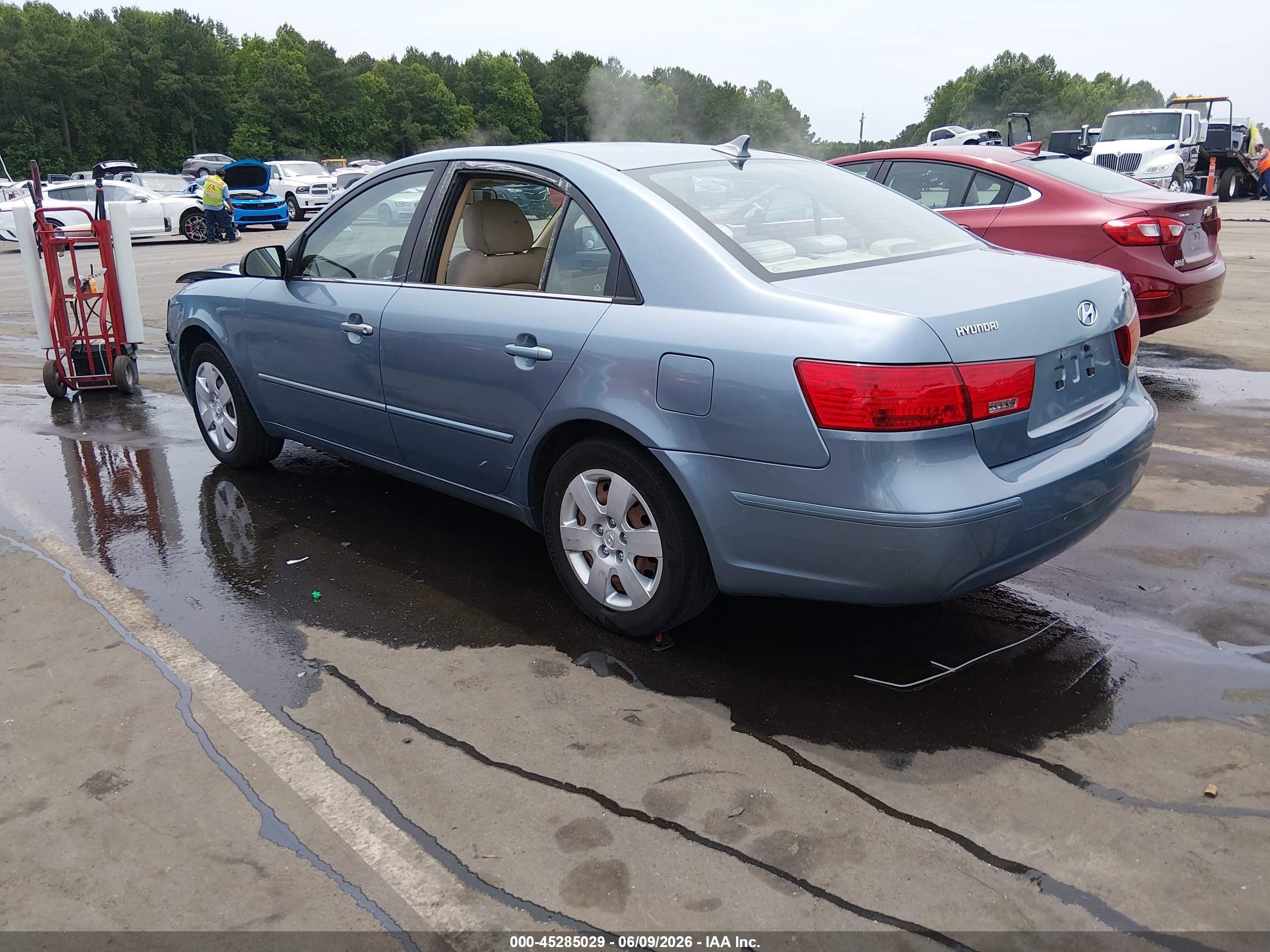 2009 Hyundai Sonata Gls Light Blue vin: 5NPET46C99H495286