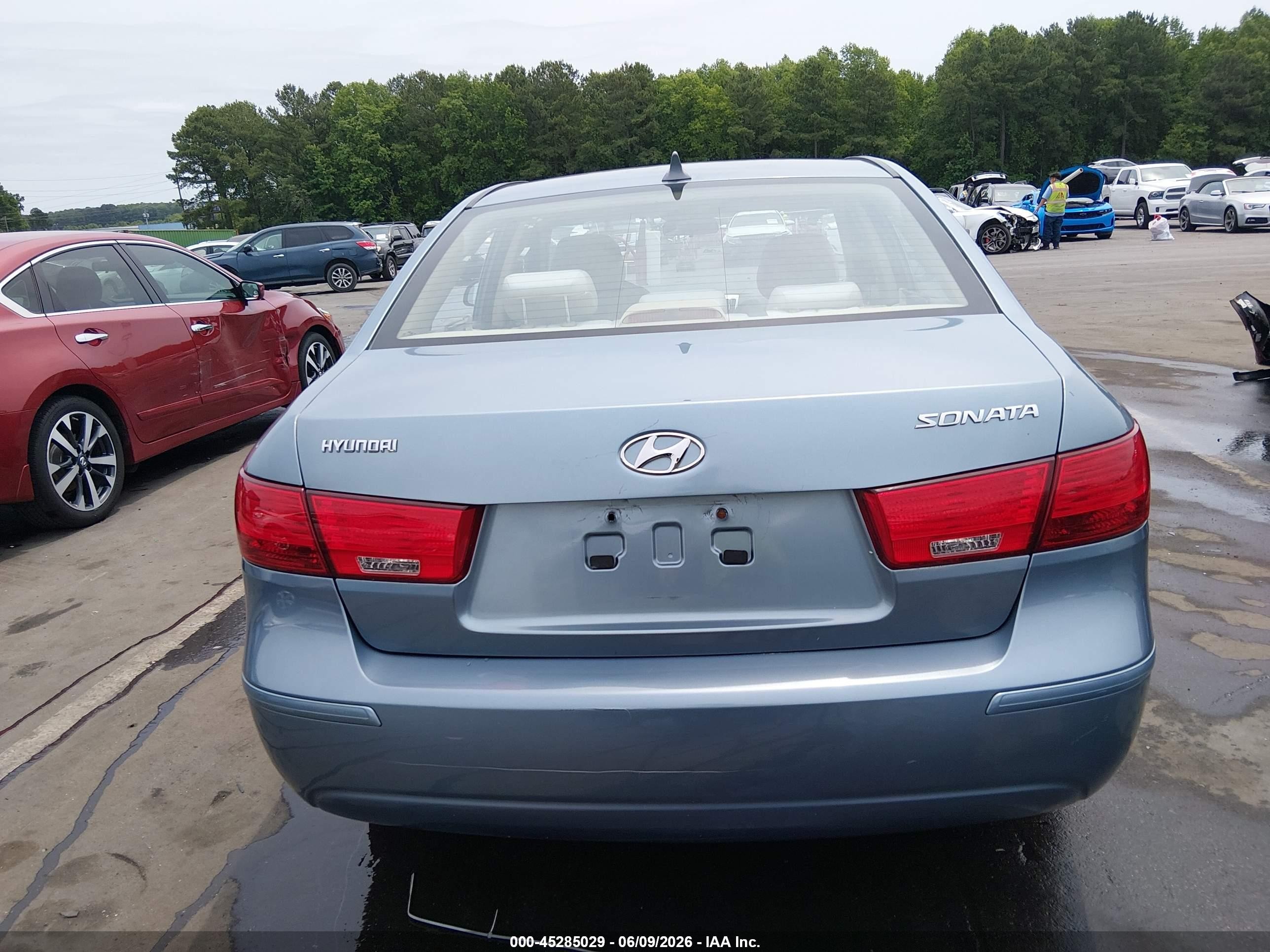2009 Hyundai Sonata Gls Light Blue vin: 5NPET46C99H495286