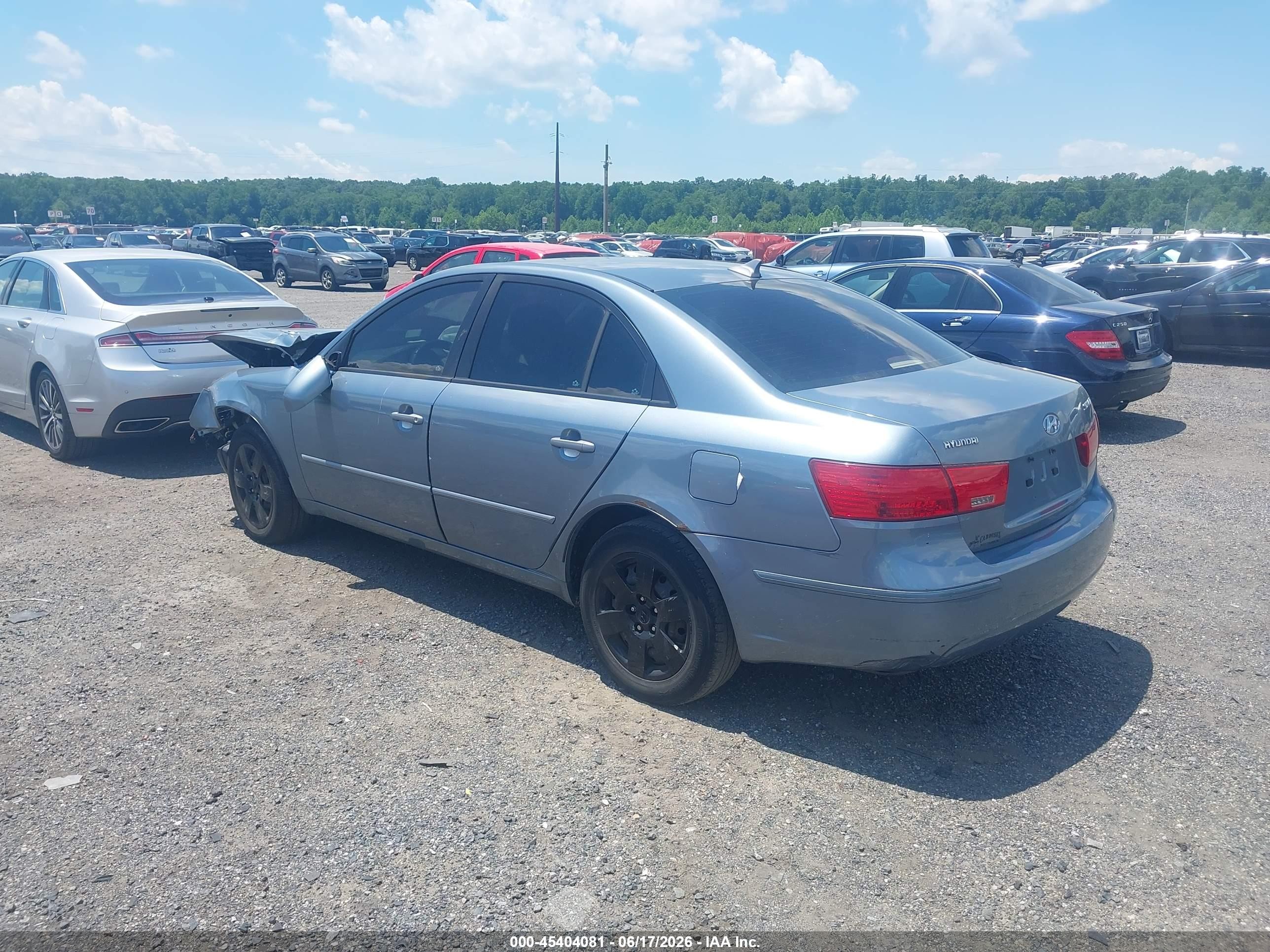 2009 Hyundai Sonata Gls Синий vin: 5NPET46C99H526617