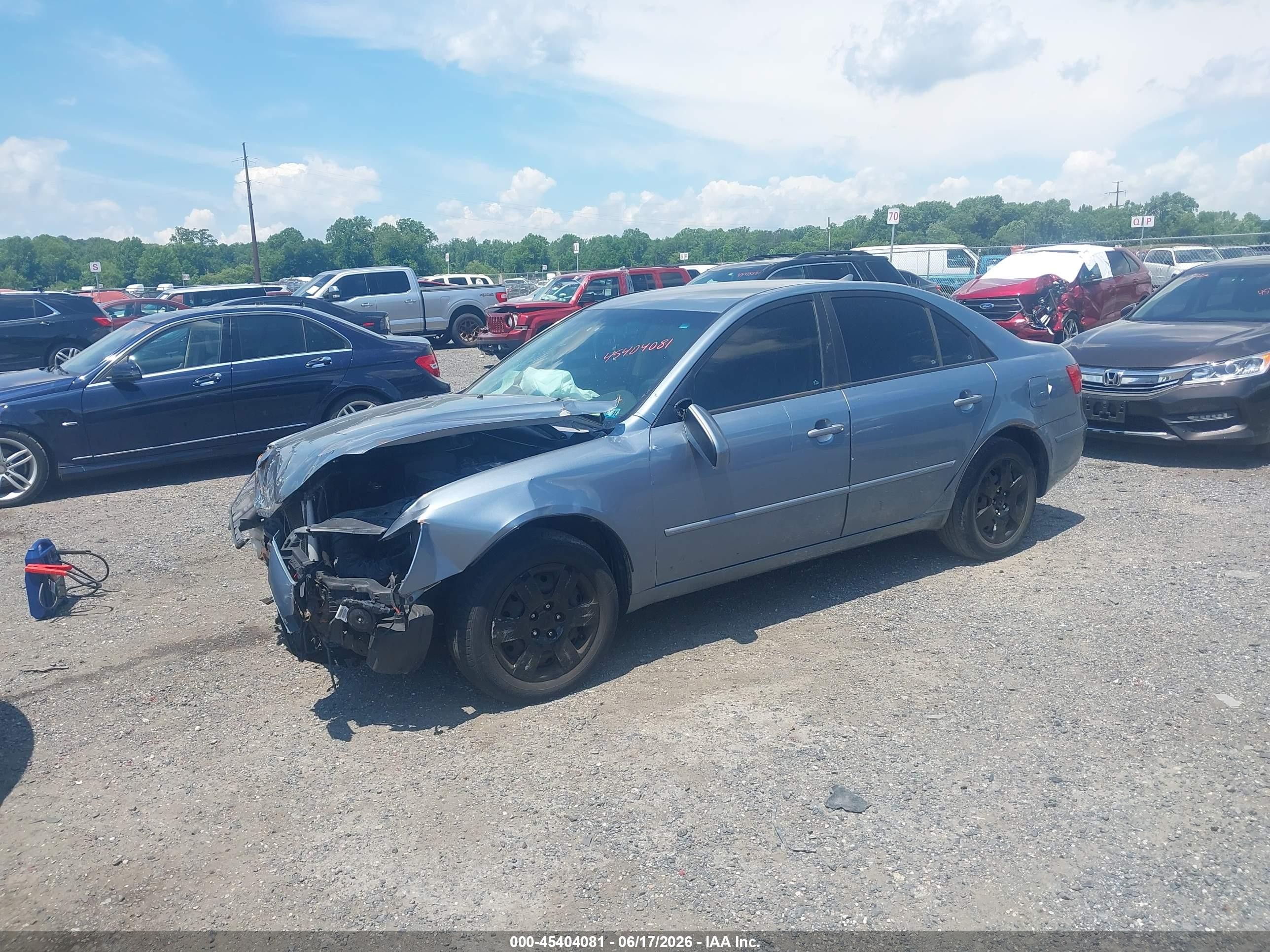 2009 Hyundai Sonata Gls Синий vin: 5NPET46C99H526617
