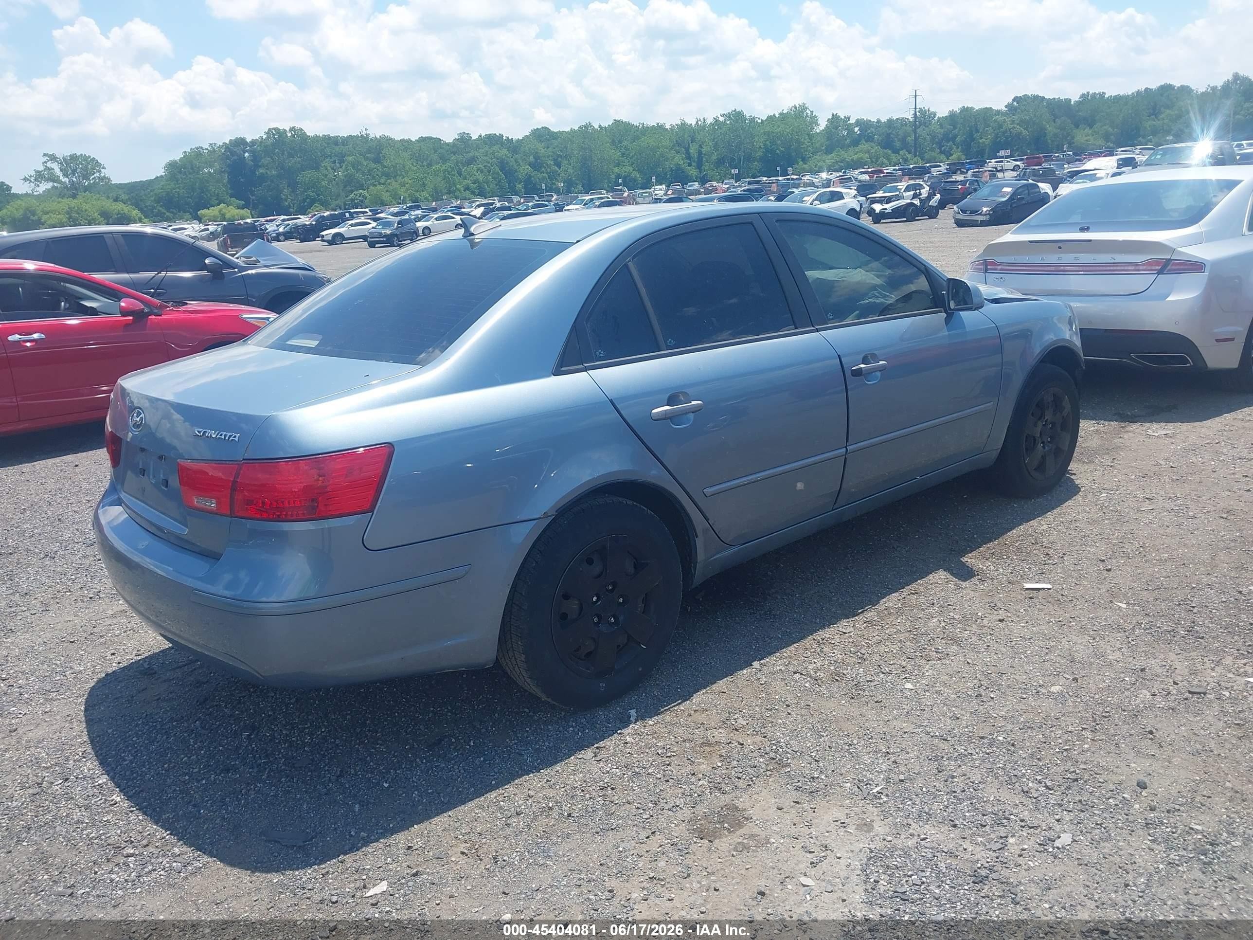 2009 Hyundai Sonata Gls Синий vin: 5NPET46C99H526617
