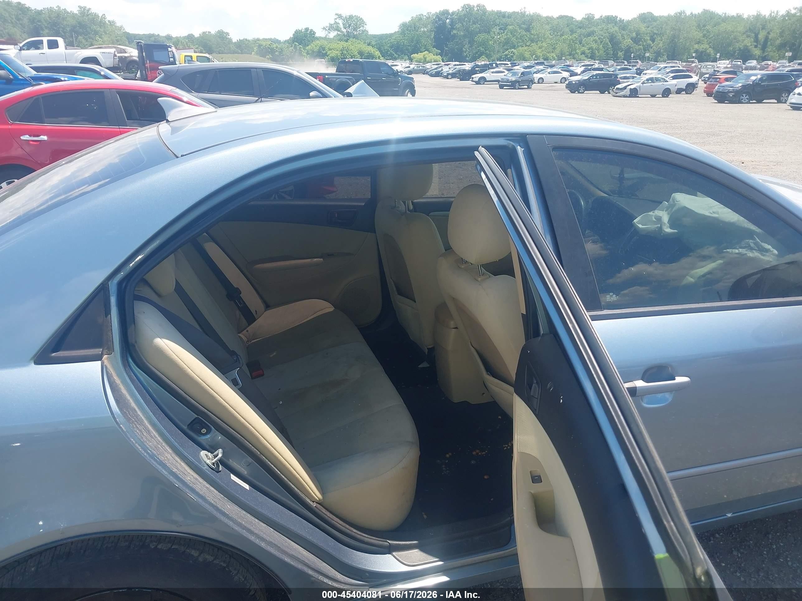 2009 Hyundai Sonata Gls Синий vin: 5NPET46C99H526617