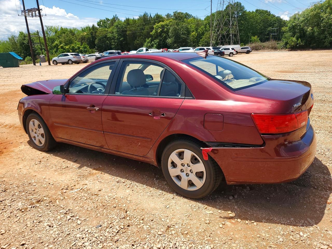 2009 Hyundai Sonata Gls Burgundy vin: 5NPET46C99H529307