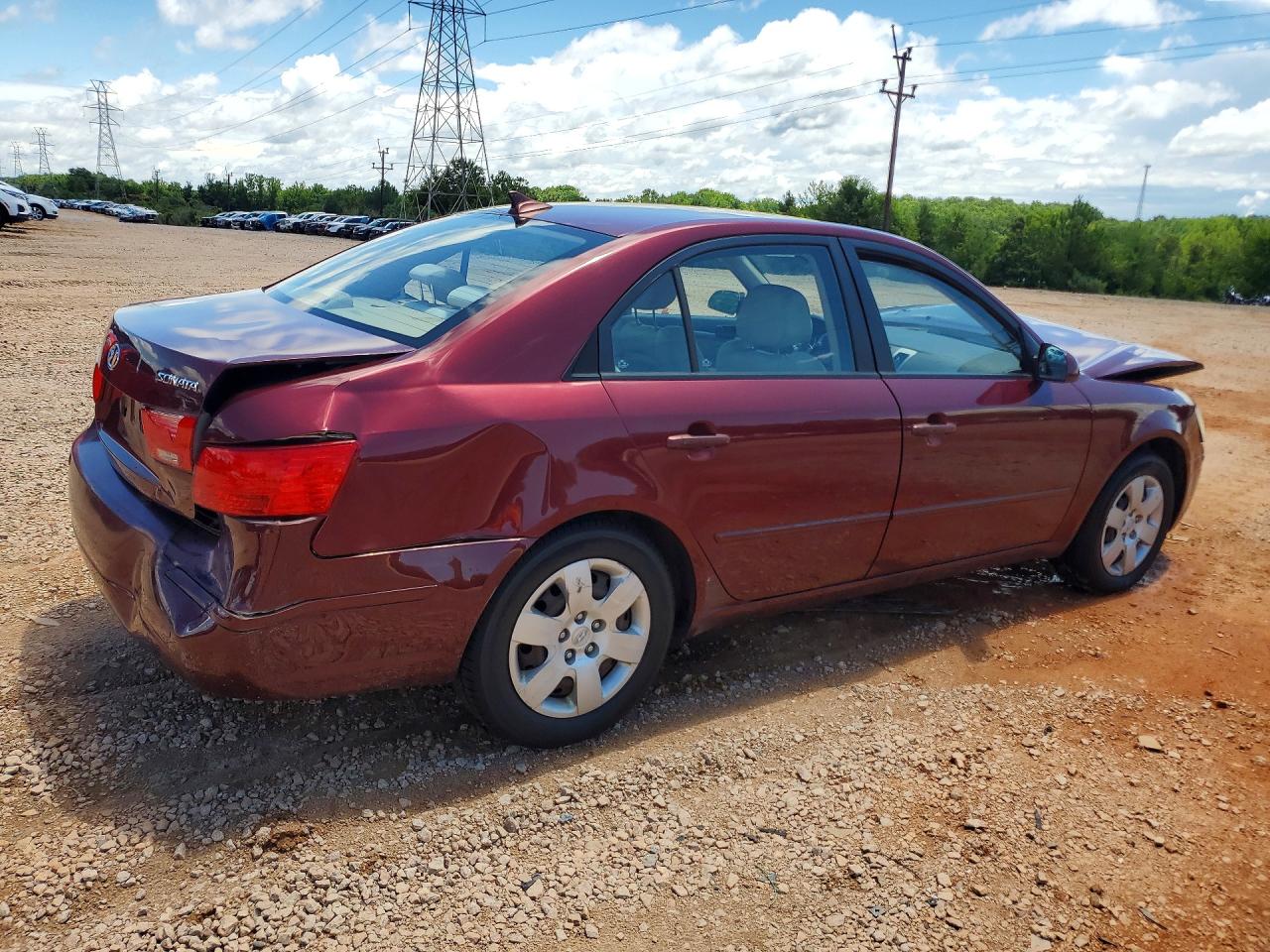 2009 Hyundai Sonata Gls Burgundy vin: 5NPET46C99H529307