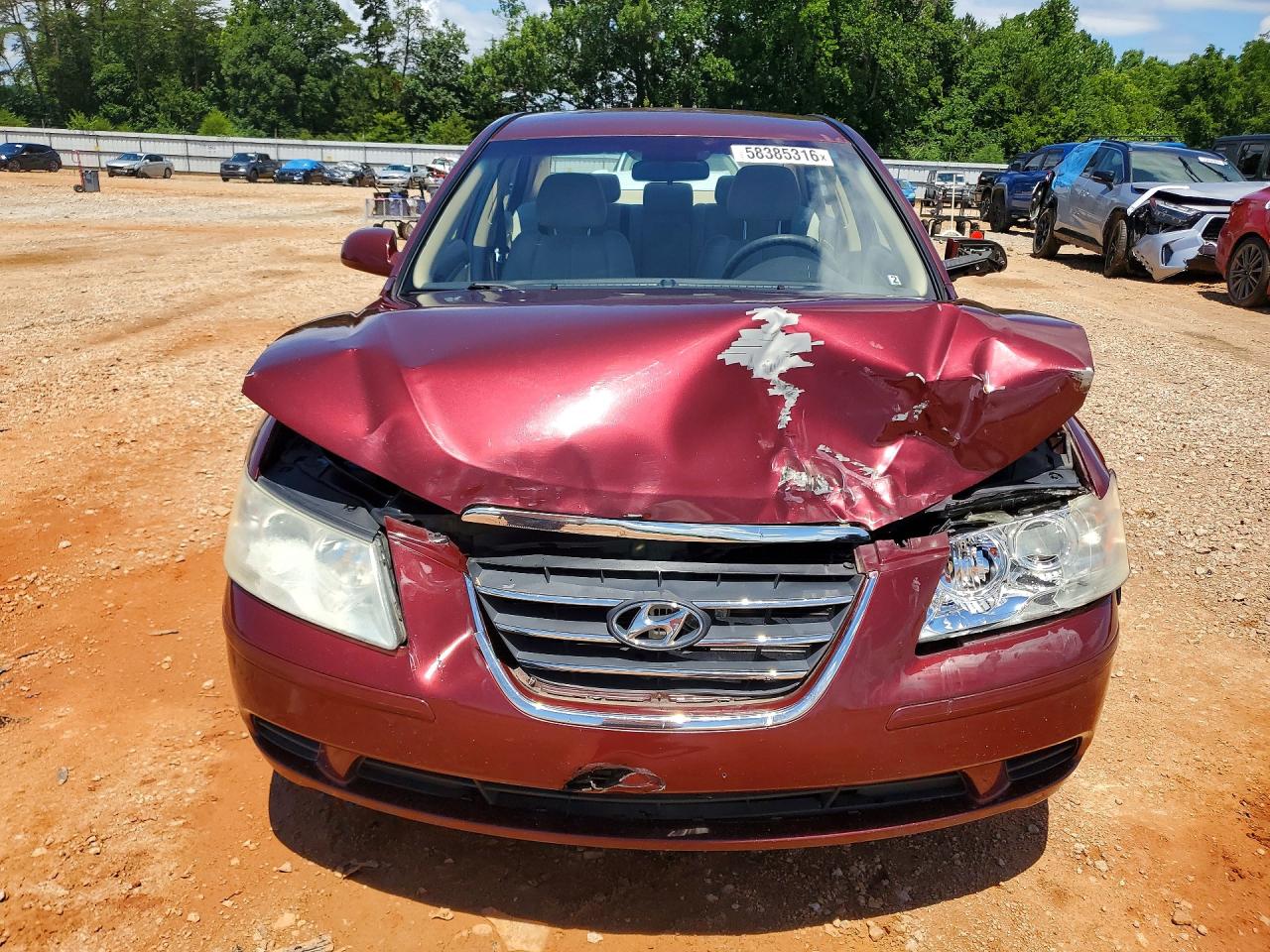 2009 Hyundai Sonata Gls Burgundy vin: 5NPET46C99H529307