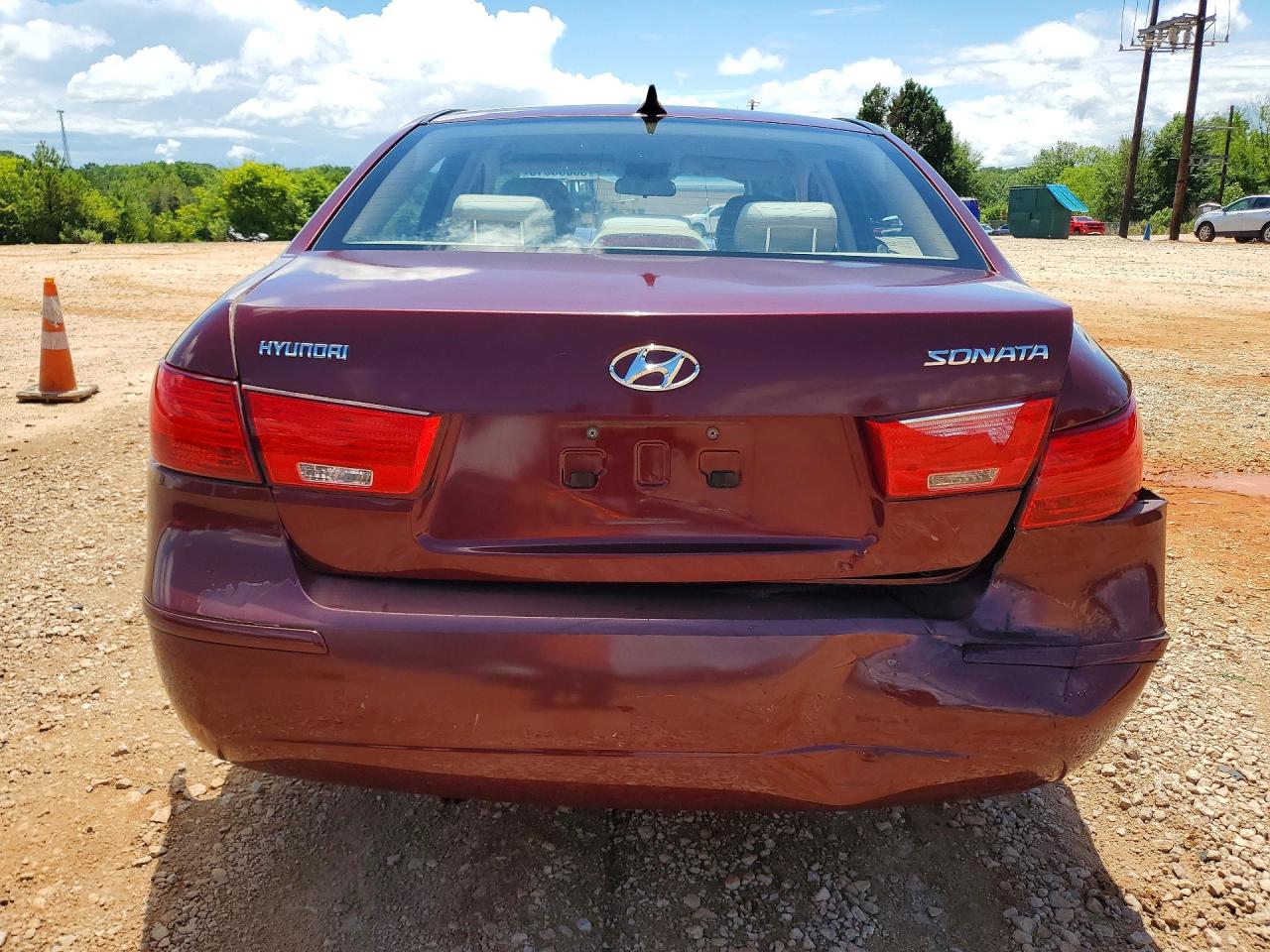 2009 Hyundai Sonata Gls Burgundy vin: 5NPET46C99H529307