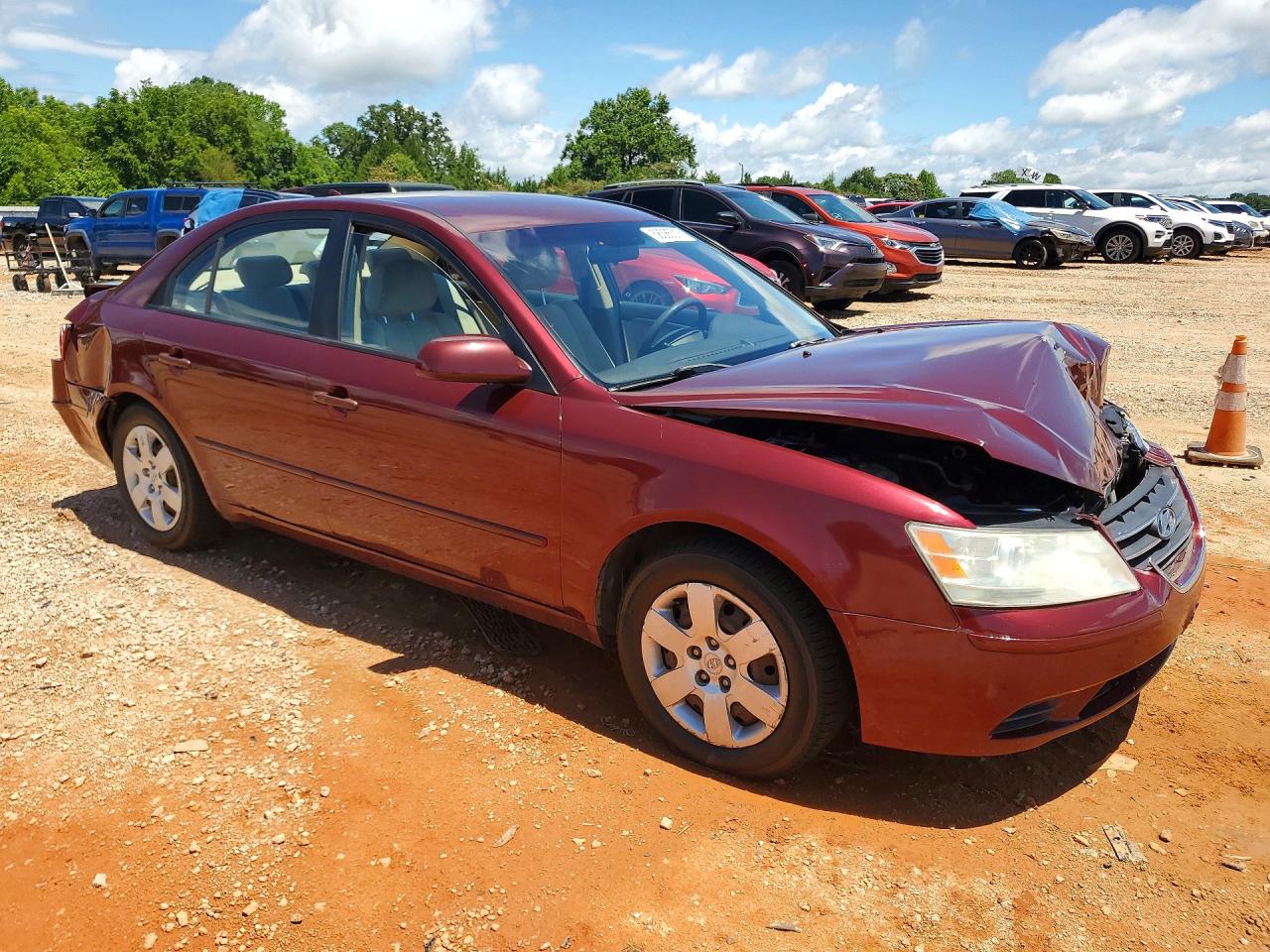 2009 Hyundai Sonata Gls Burgundy vin: 5NPET46C99H529307