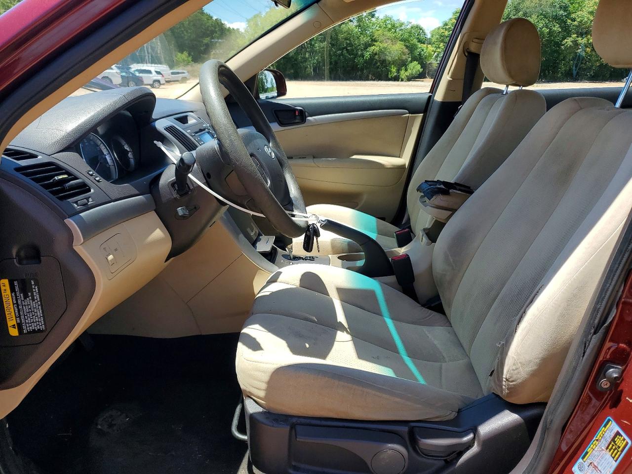 2009 Hyundai Sonata Gls Burgundy vin: 5NPET46C99H529307