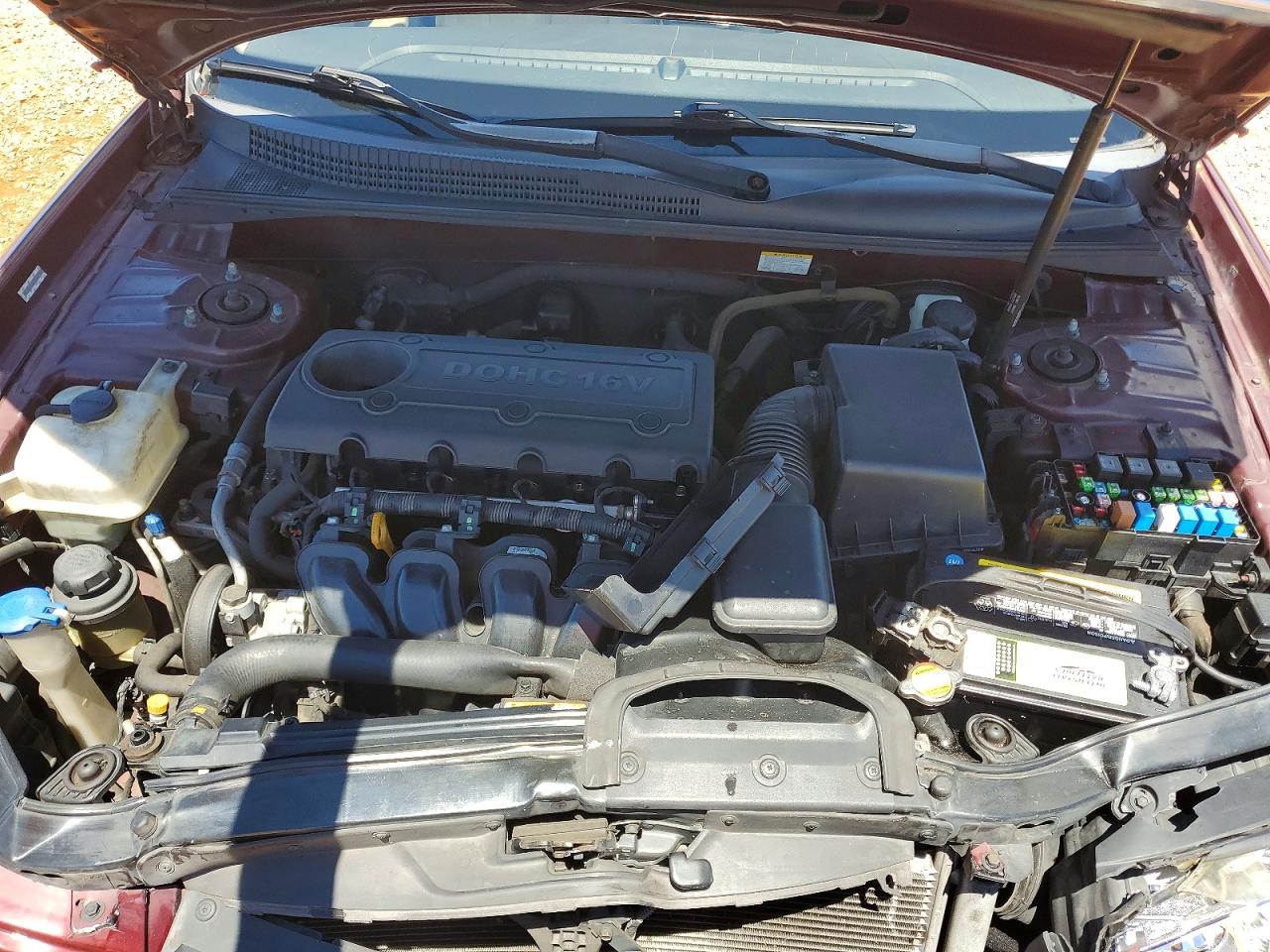 2009 Hyundai Sonata Gls Burgundy vin: 5NPET46C99H529307