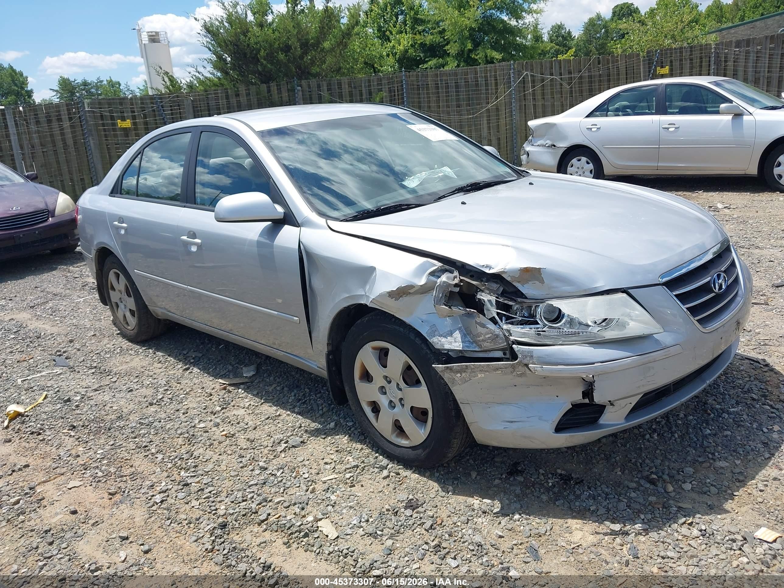 2009 Hyundai Sonata Gls Синий vin: 5NPET46C99H557396