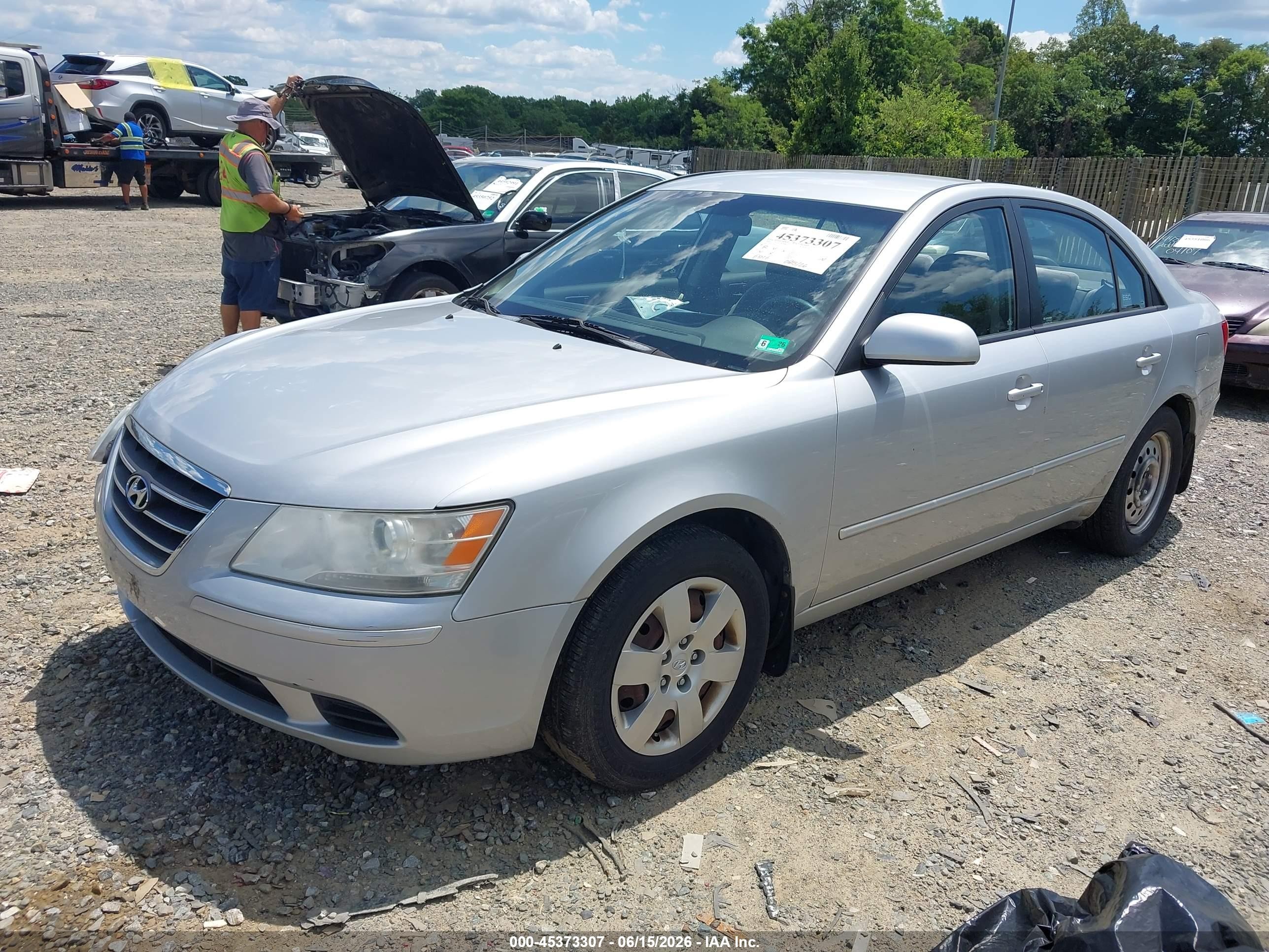 2009 Hyundai Sonata Gls Синий vin: 5NPET46C99H557396