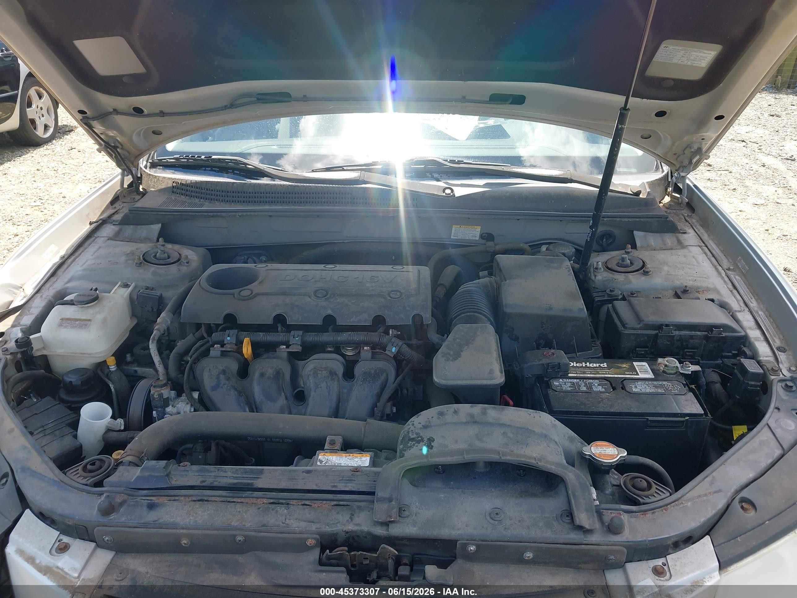 2009 Hyundai Sonata Gls Синий vin: 5NPET46C99H557396