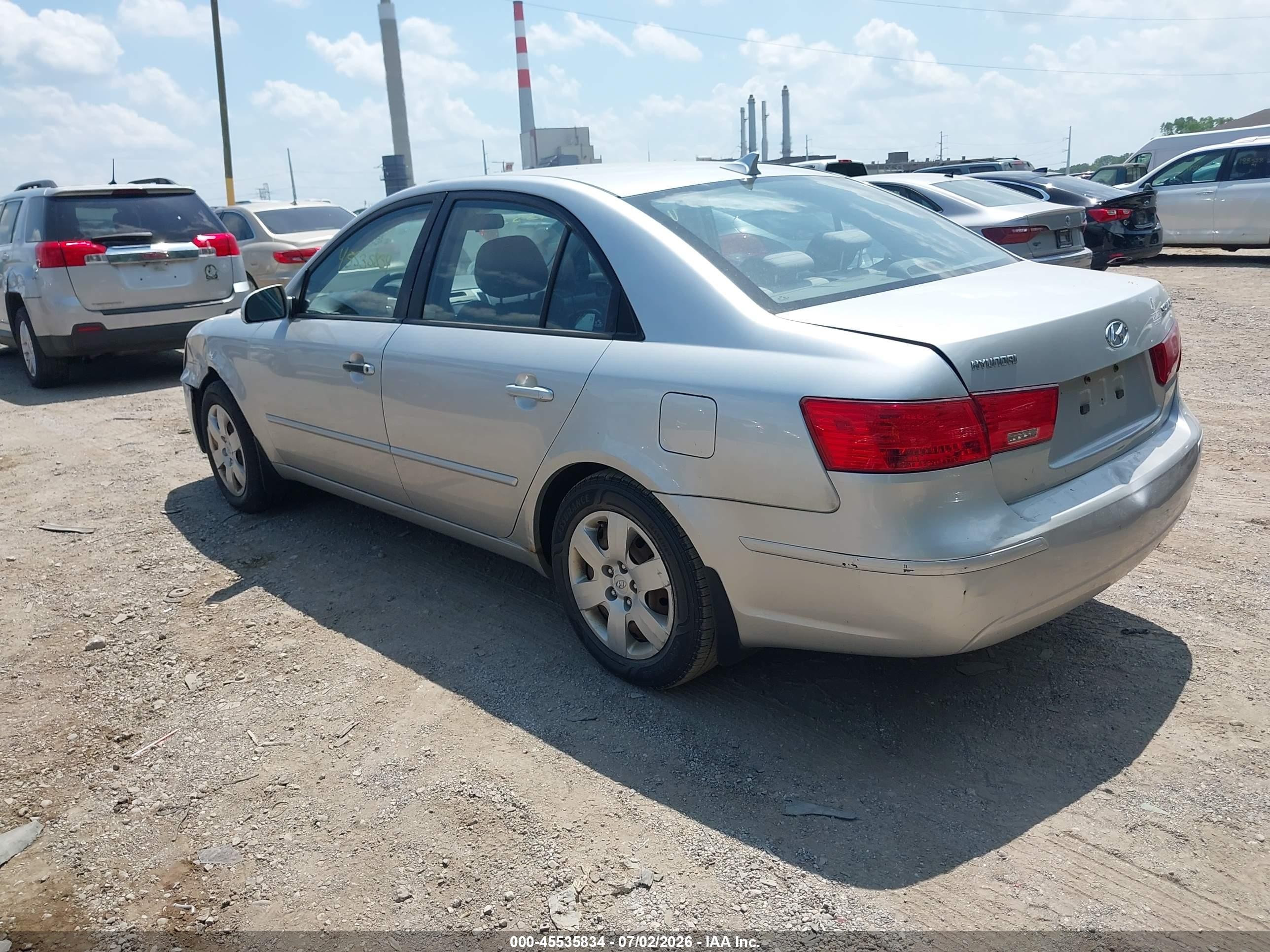2009 Hyundai Sonata Gls Silver vin: 5NPET46C99H572366