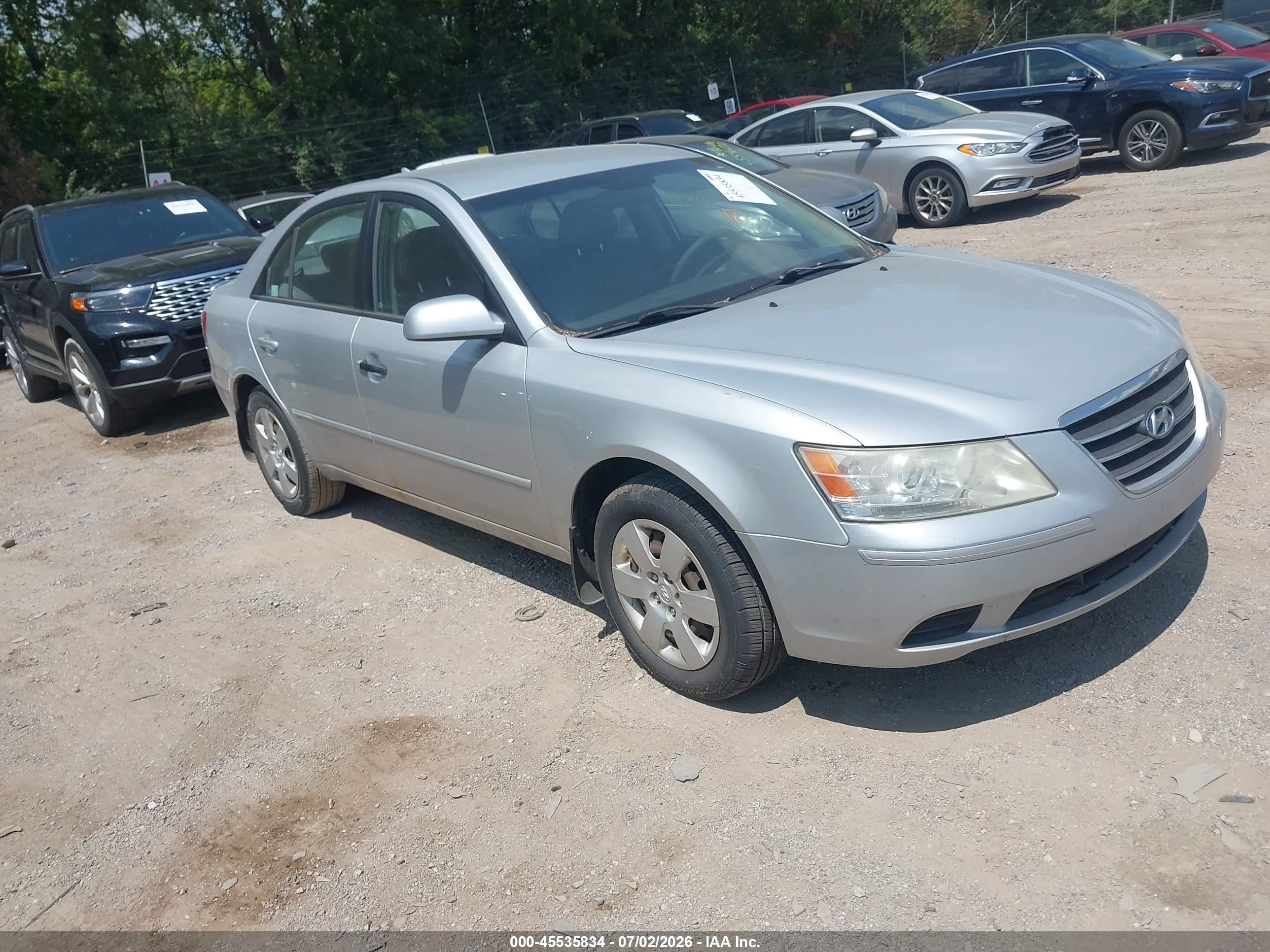 2009 Hyundai Sonata Gls Silver vin: 5NPET46C99H572366