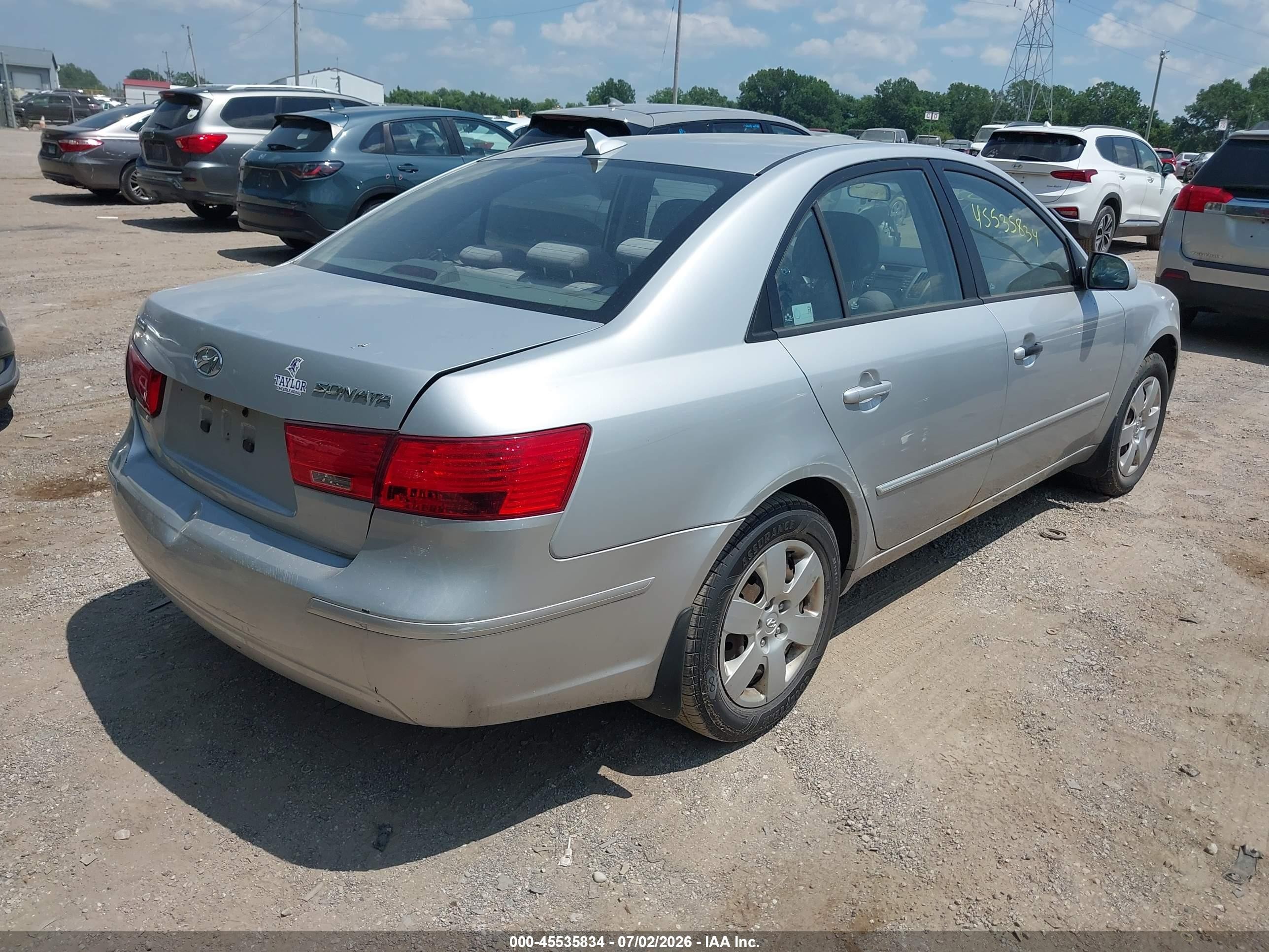 2009 Hyundai Sonata Gls Silver vin: 5NPET46C99H572366