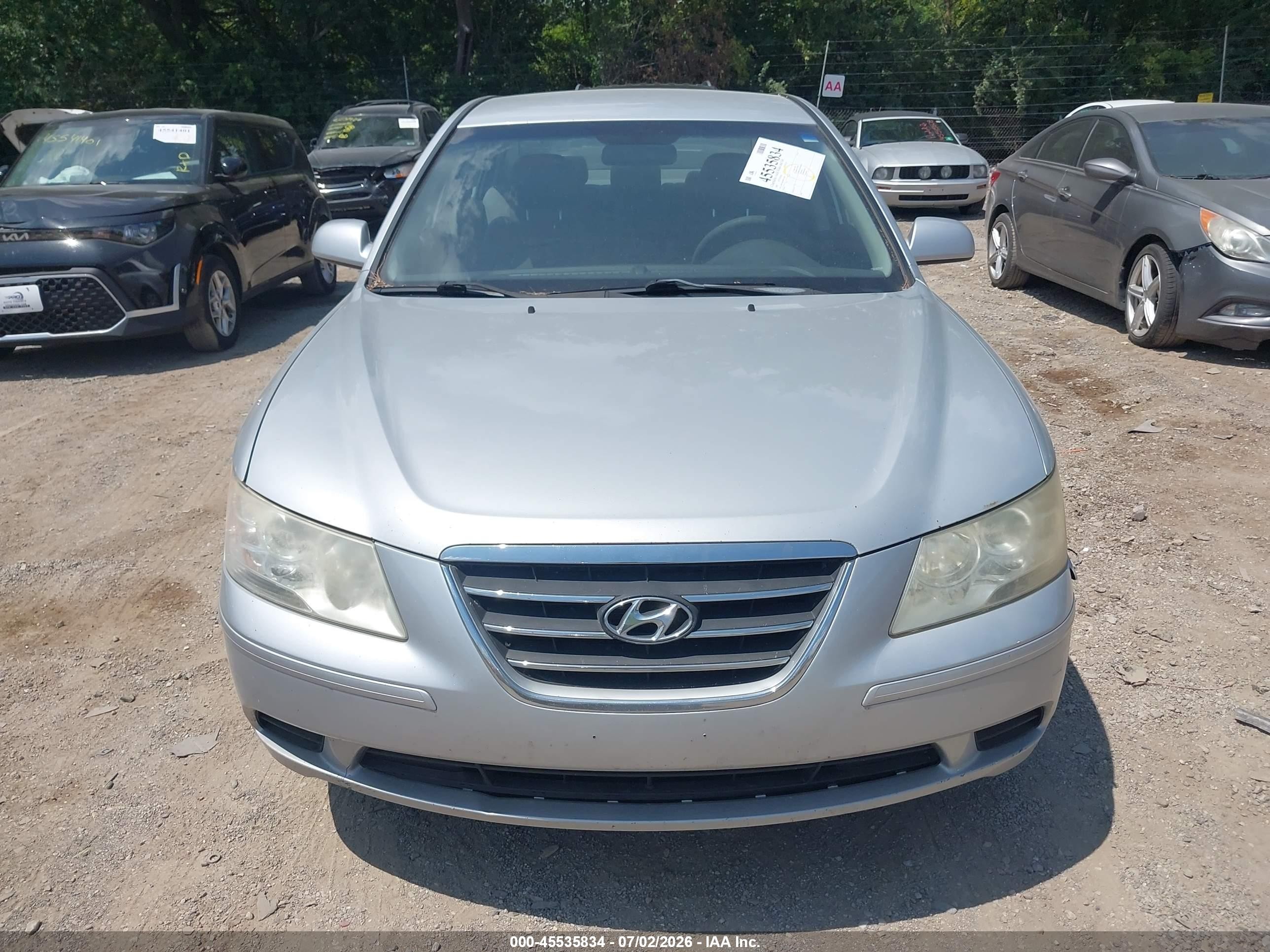 2009 Hyundai Sonata Gls Silver vin: 5NPET46C99H572366