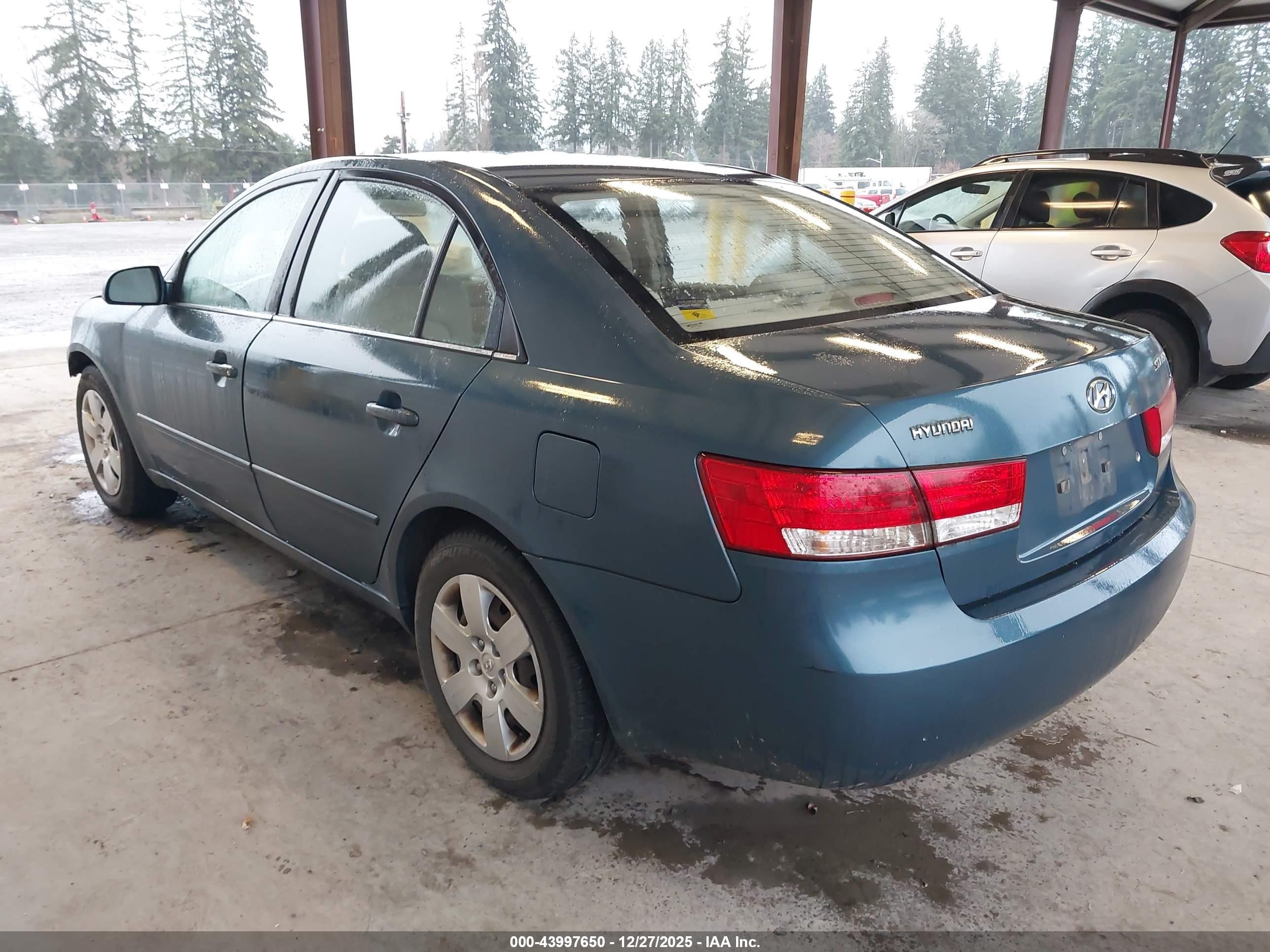 2007 Hyundai Sonata Gls Blue vin: 5NPET46CX7H233547
