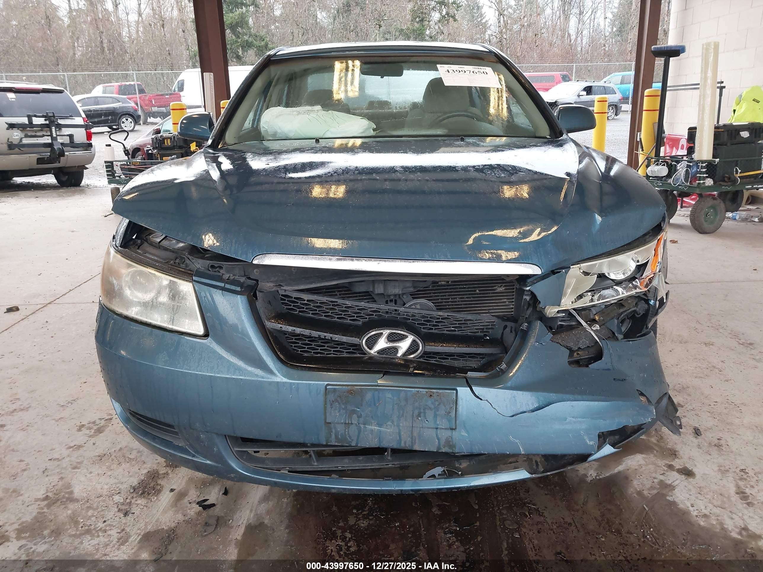 2007 Hyundai Sonata Gls Blue vin: 5NPET46CX7H233547